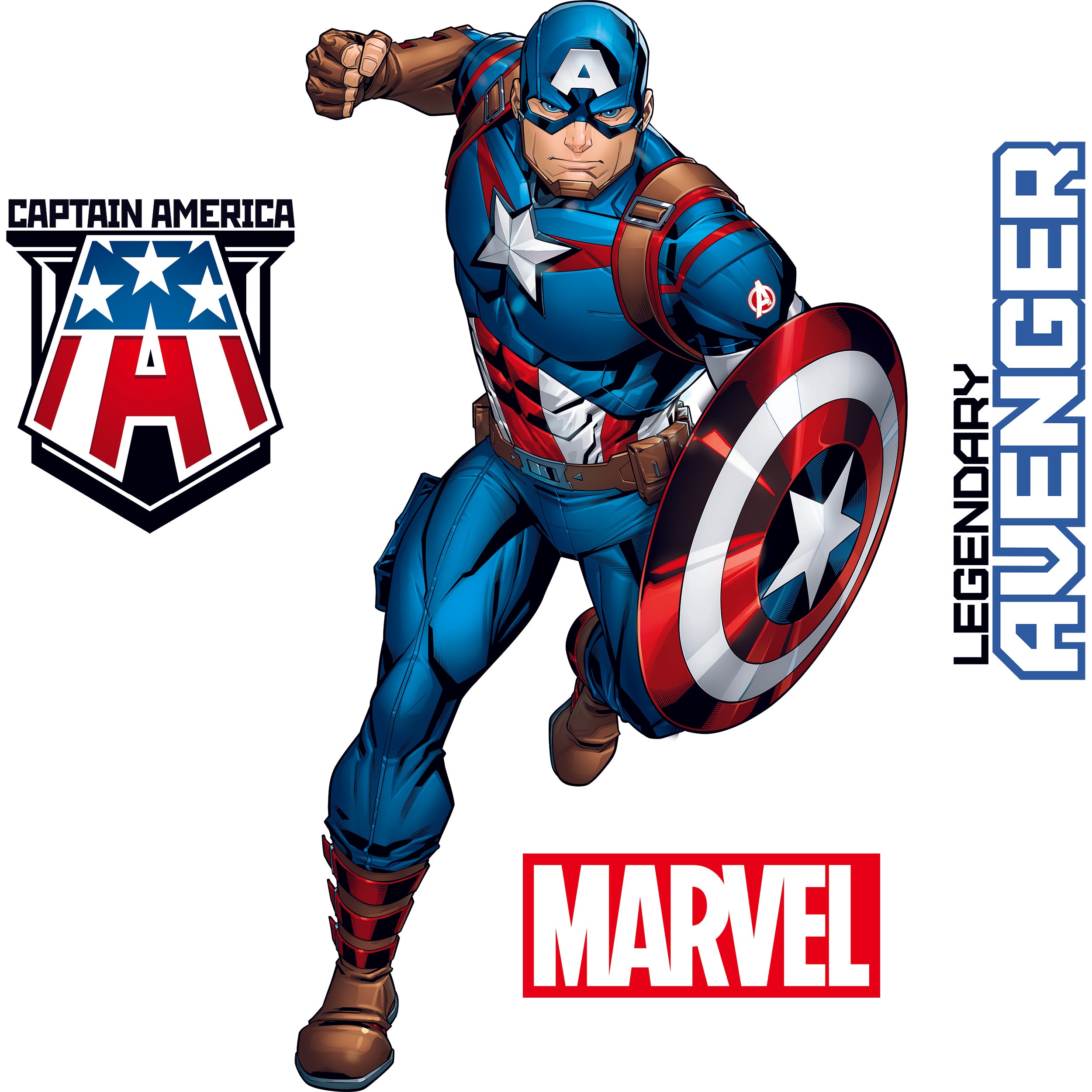 Captain America Superhero 3D Wall Sticker Decal Home Decor Wall Art