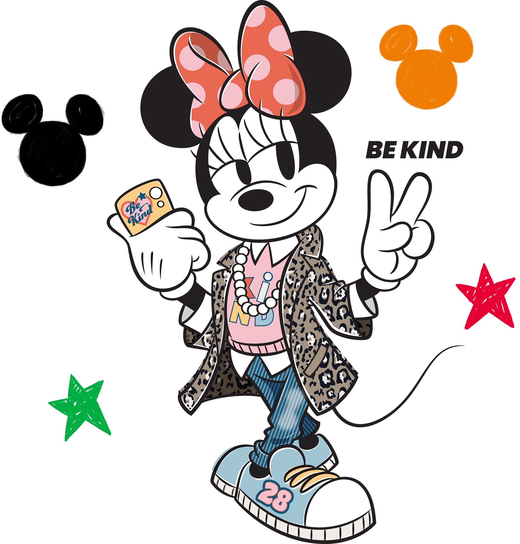 Minnie Mouse KIND 3D Wall Sticker Decal Home Decor Wall Art
