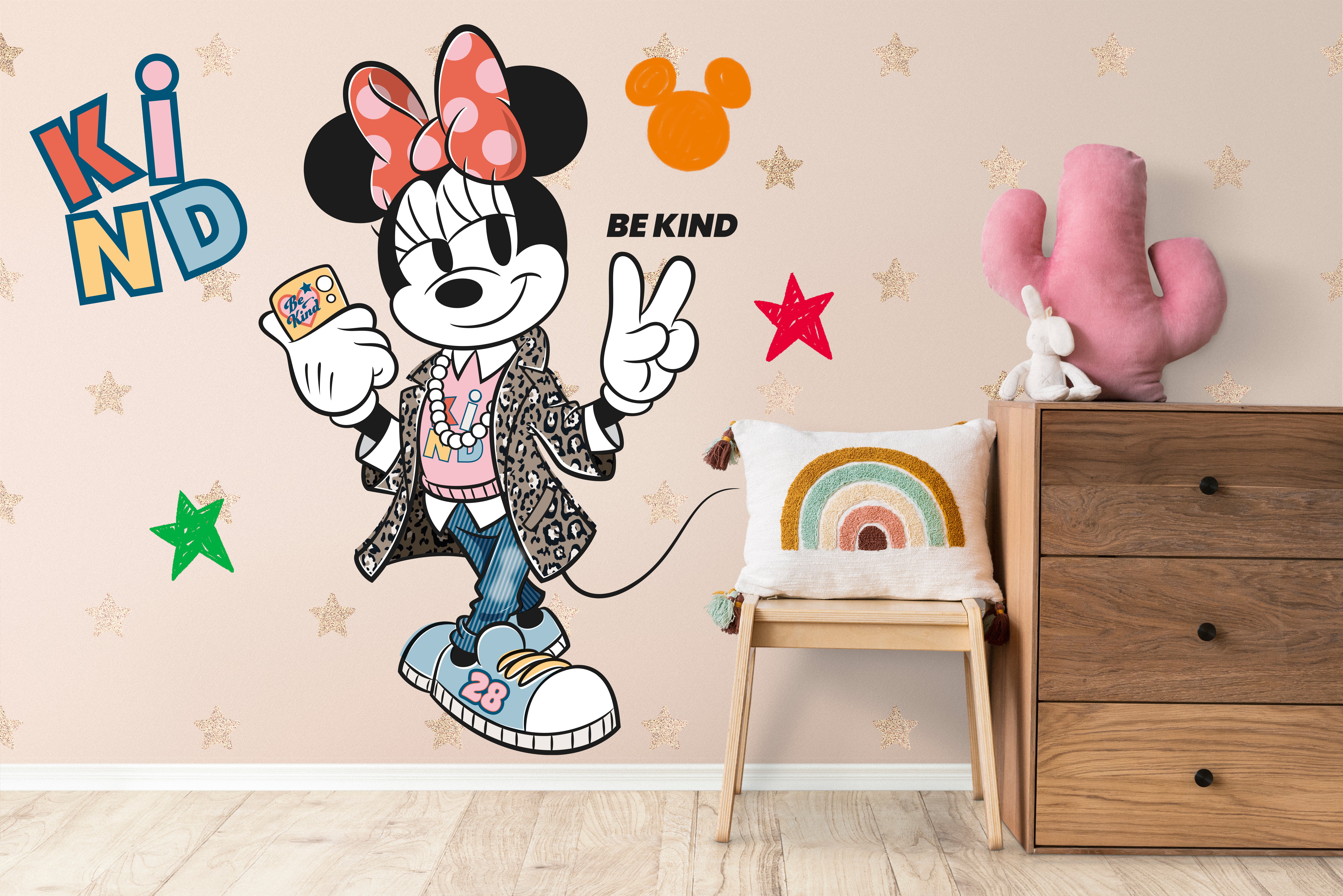 Minnie Mouse KIND 3D Wall Sticker Decal Home Decor Wall Art