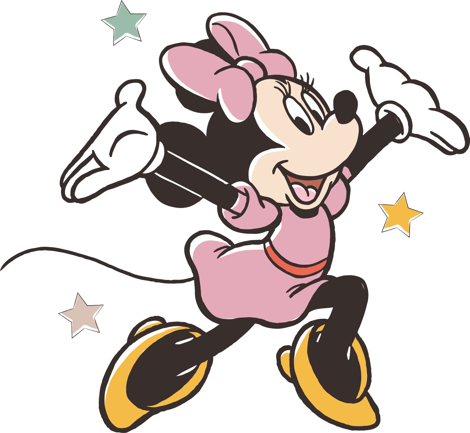 Minnie Mouse KIND 3D Wall Sticker Decal Home Decor Wall Art