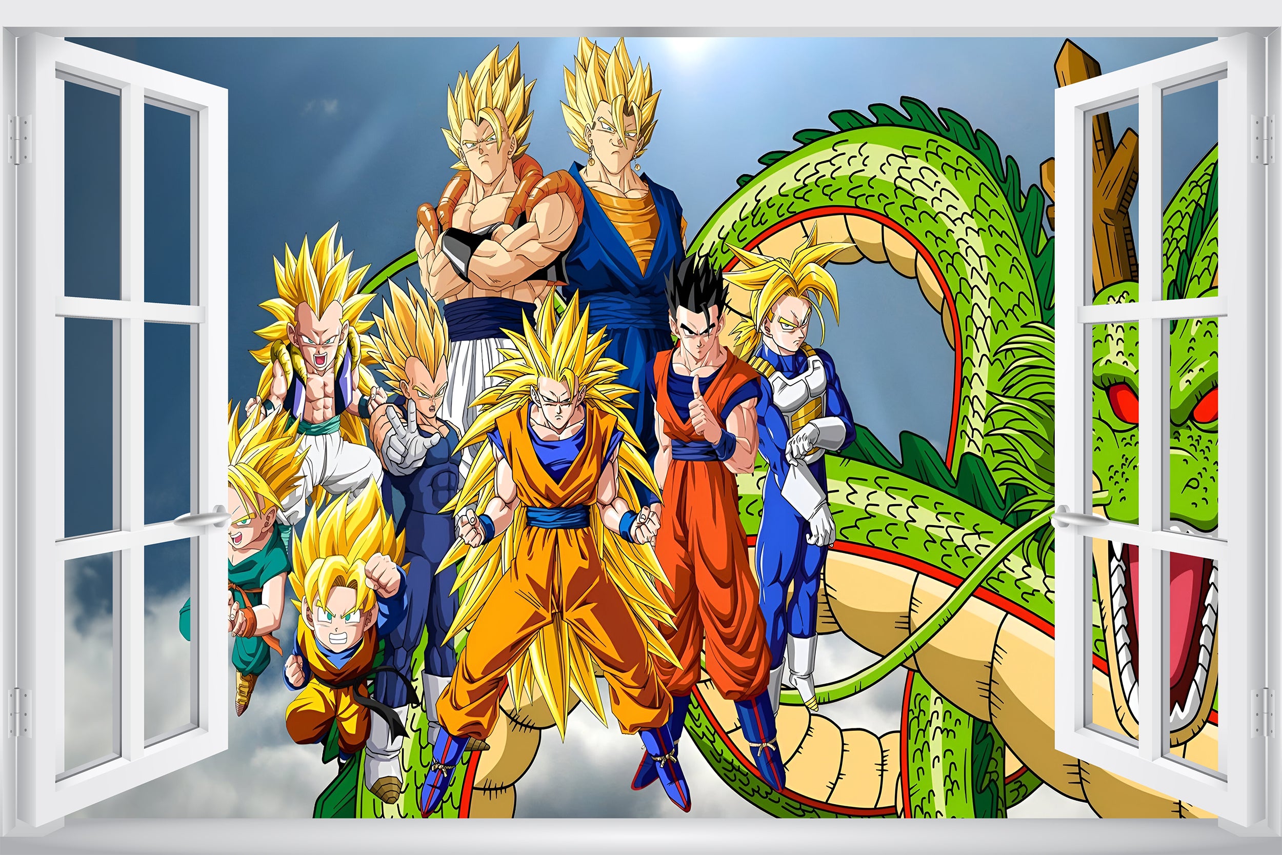 Dragon Ball Z 3D Window Wall Sticker Removable Decal Home Decor Mural Wall Art GMD28