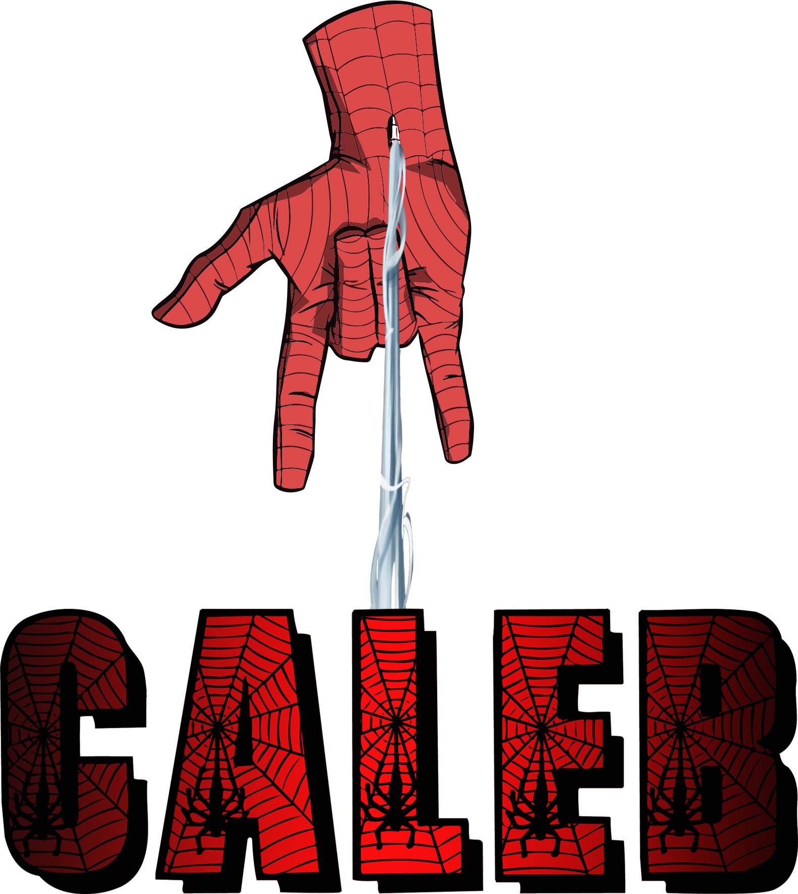 Spider Man Web Personalized Custom Name Wall Sticker Decal