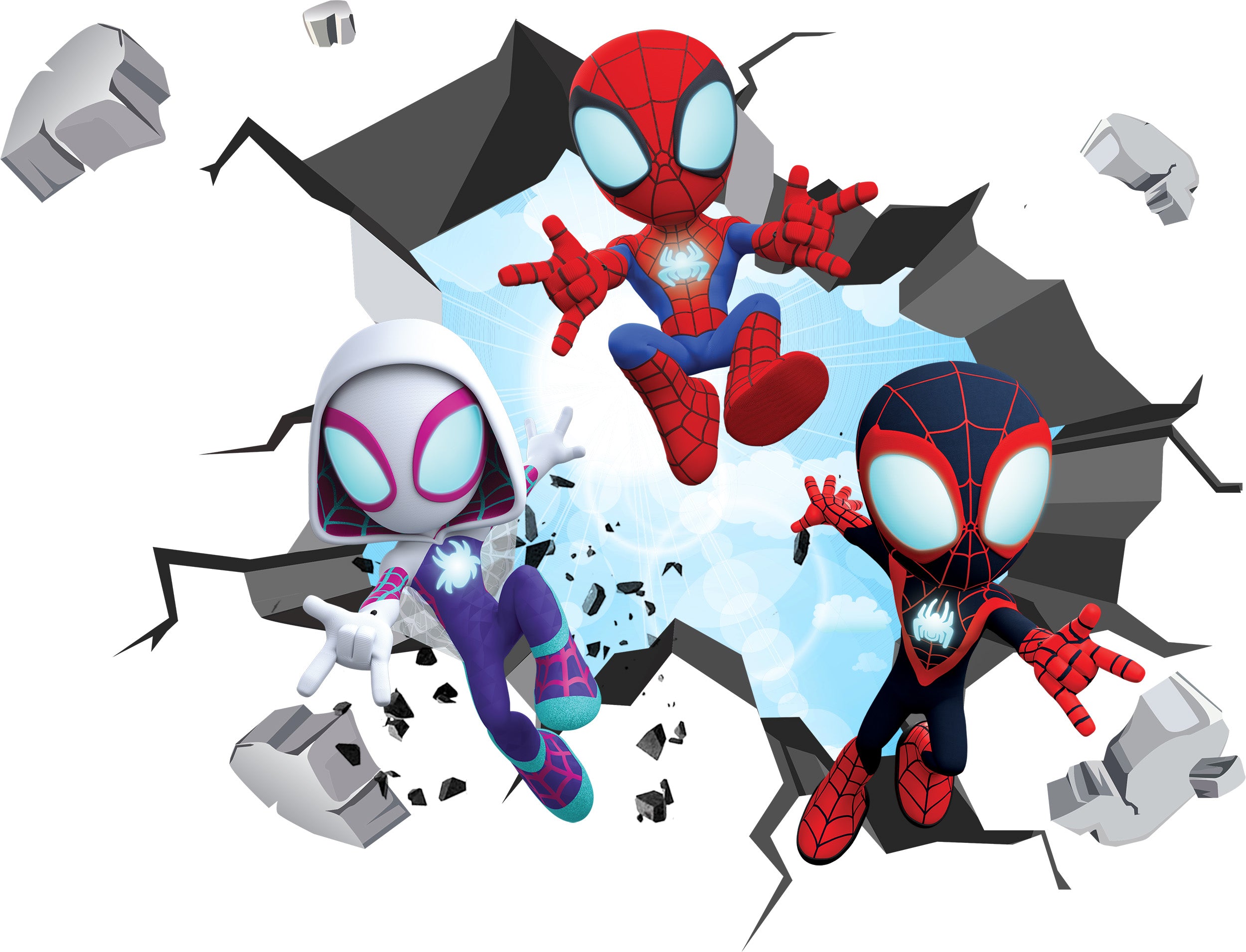 Spidey And His Amazing Friends Explosion Effect Wall Sticker