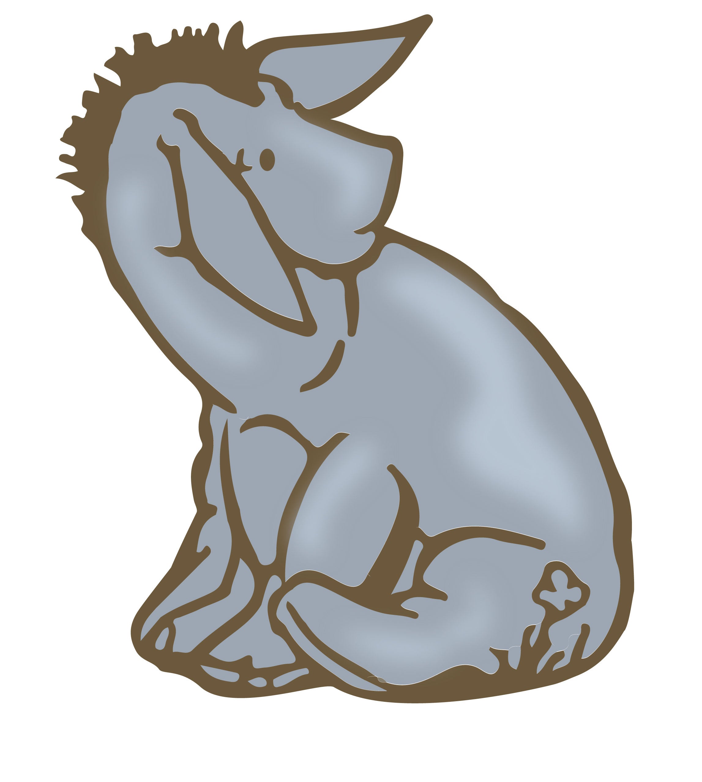 Eeyore Classic  Retro Winnie The Pooh Wall Decal Sticker Kids Room Art Mural WTP23
