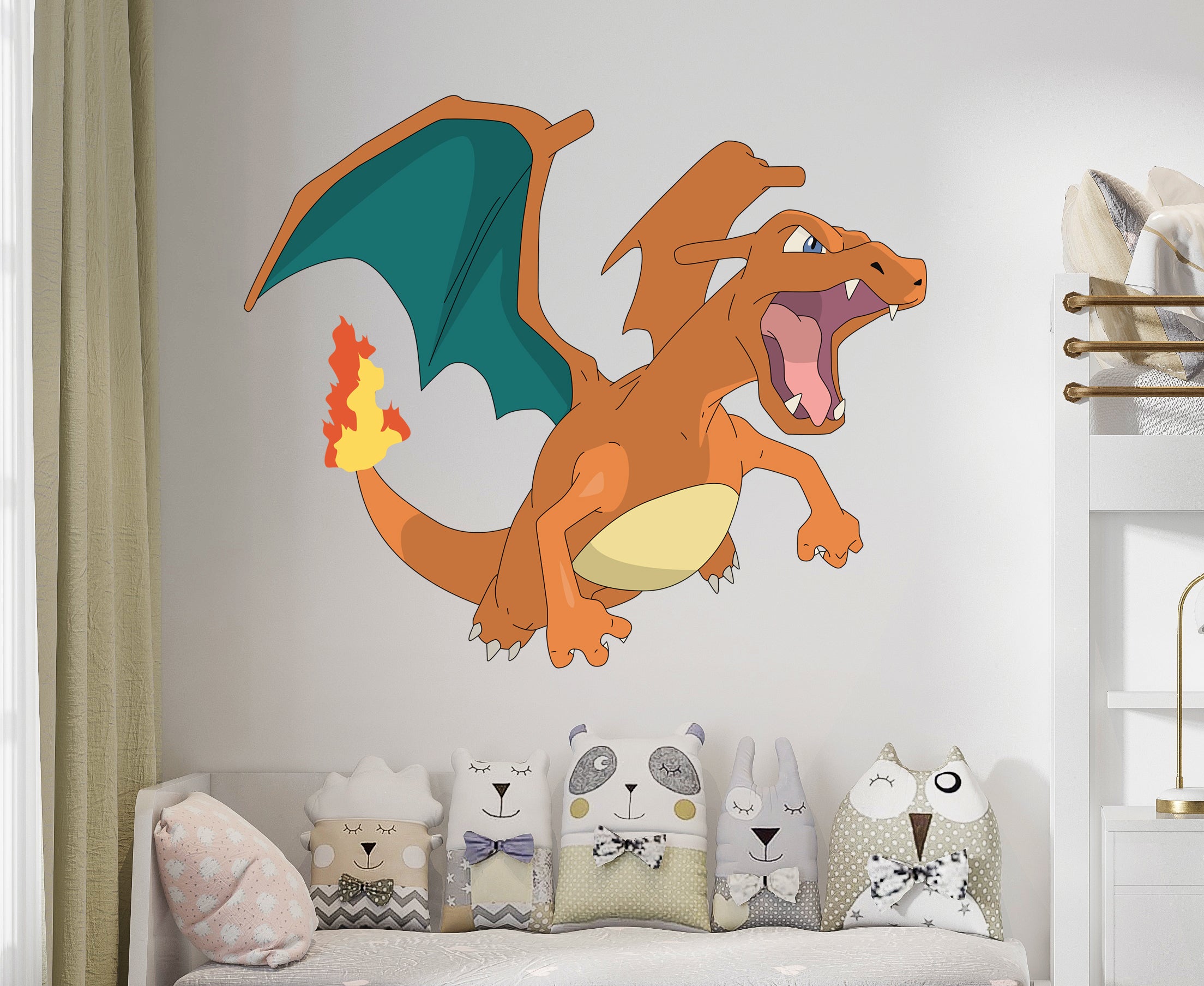 Charizard Pokemon 3D Wall Sticker Decal Home Decor Wall Art