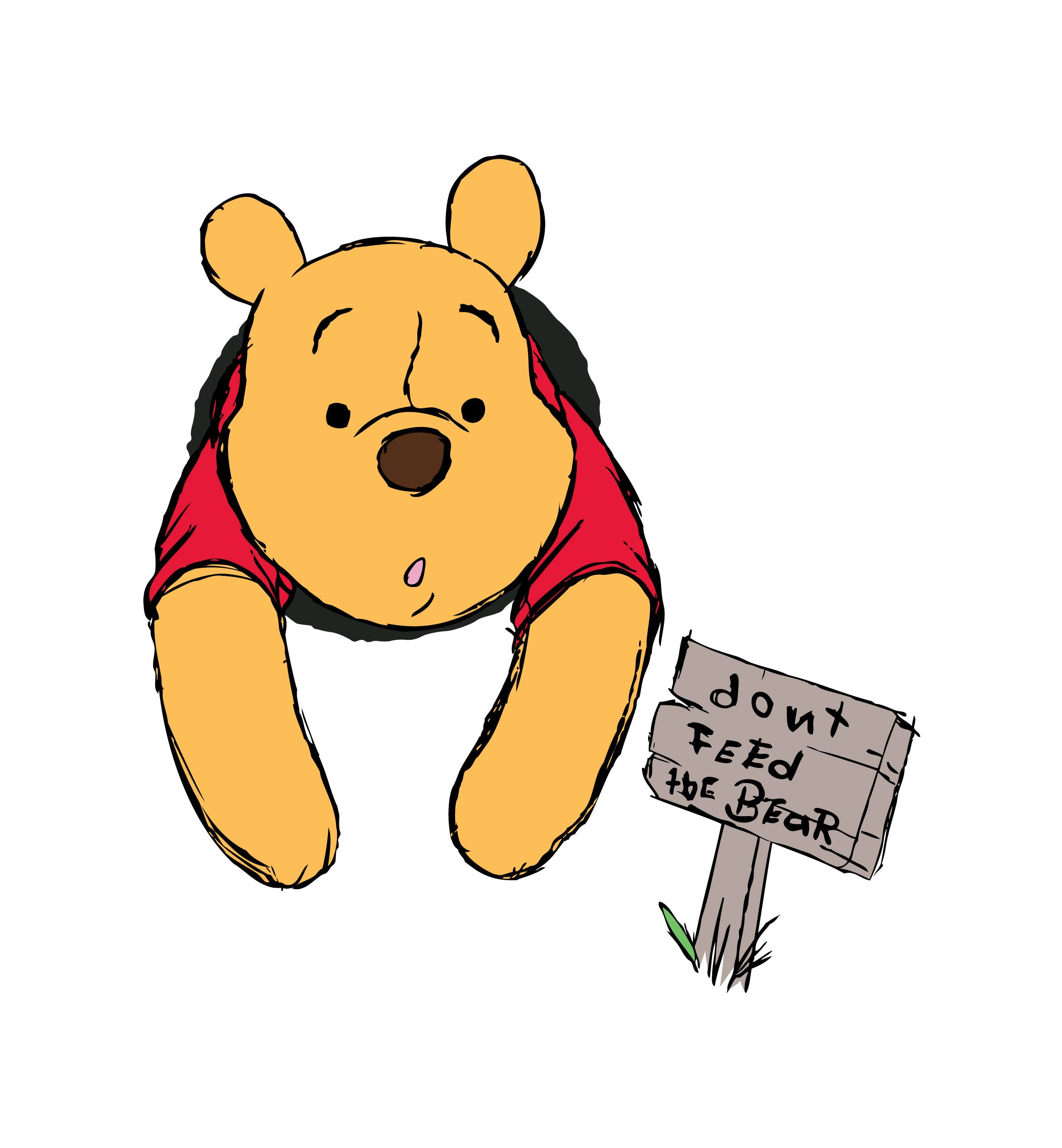 Winnie The Pooh Stuck! Wall Decal Wall Sticker Kids Room Wall Art Mural WTP20