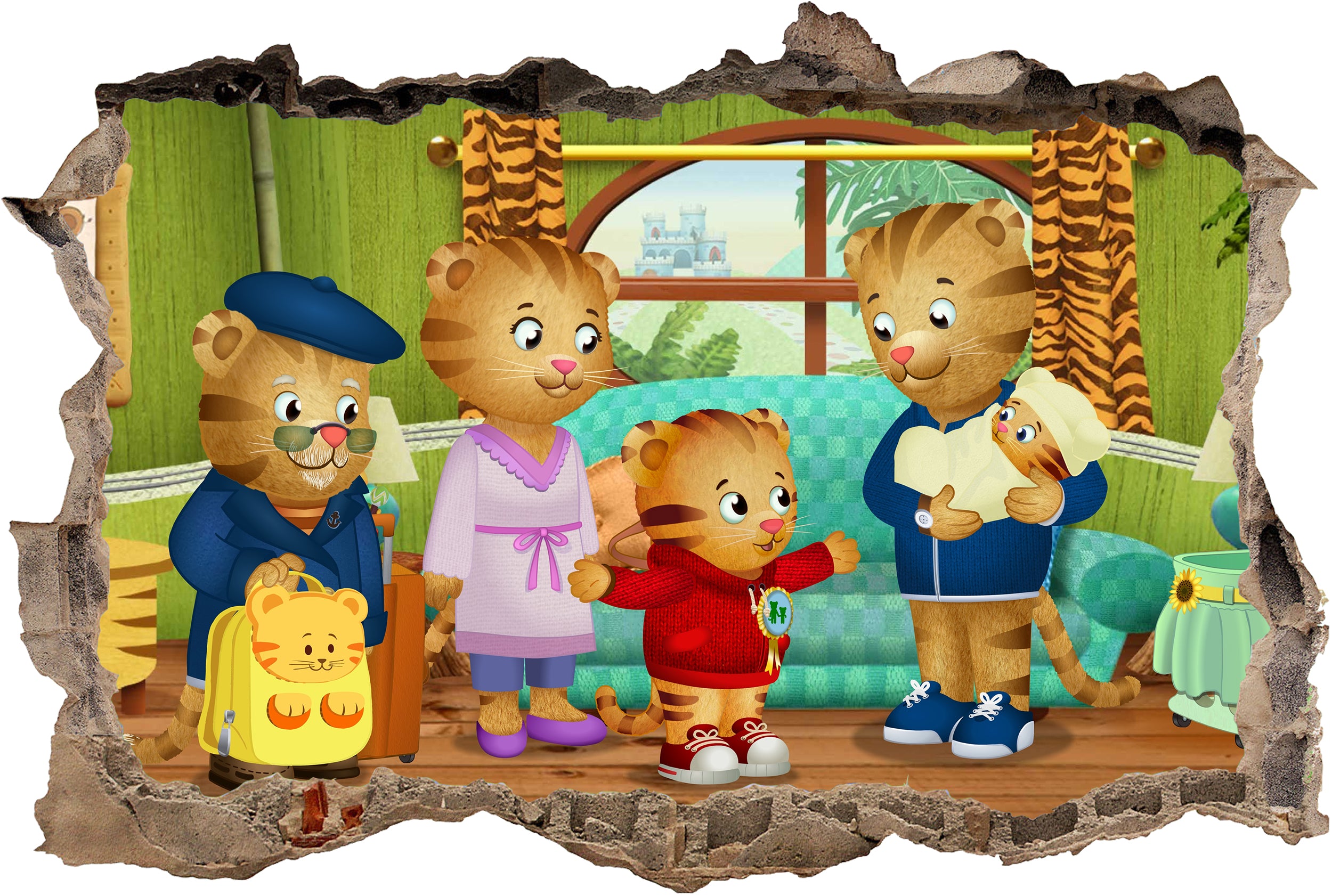 Daniel Tiger's Neighborhood Wall Decal Removable Sticker Wall Art DT03