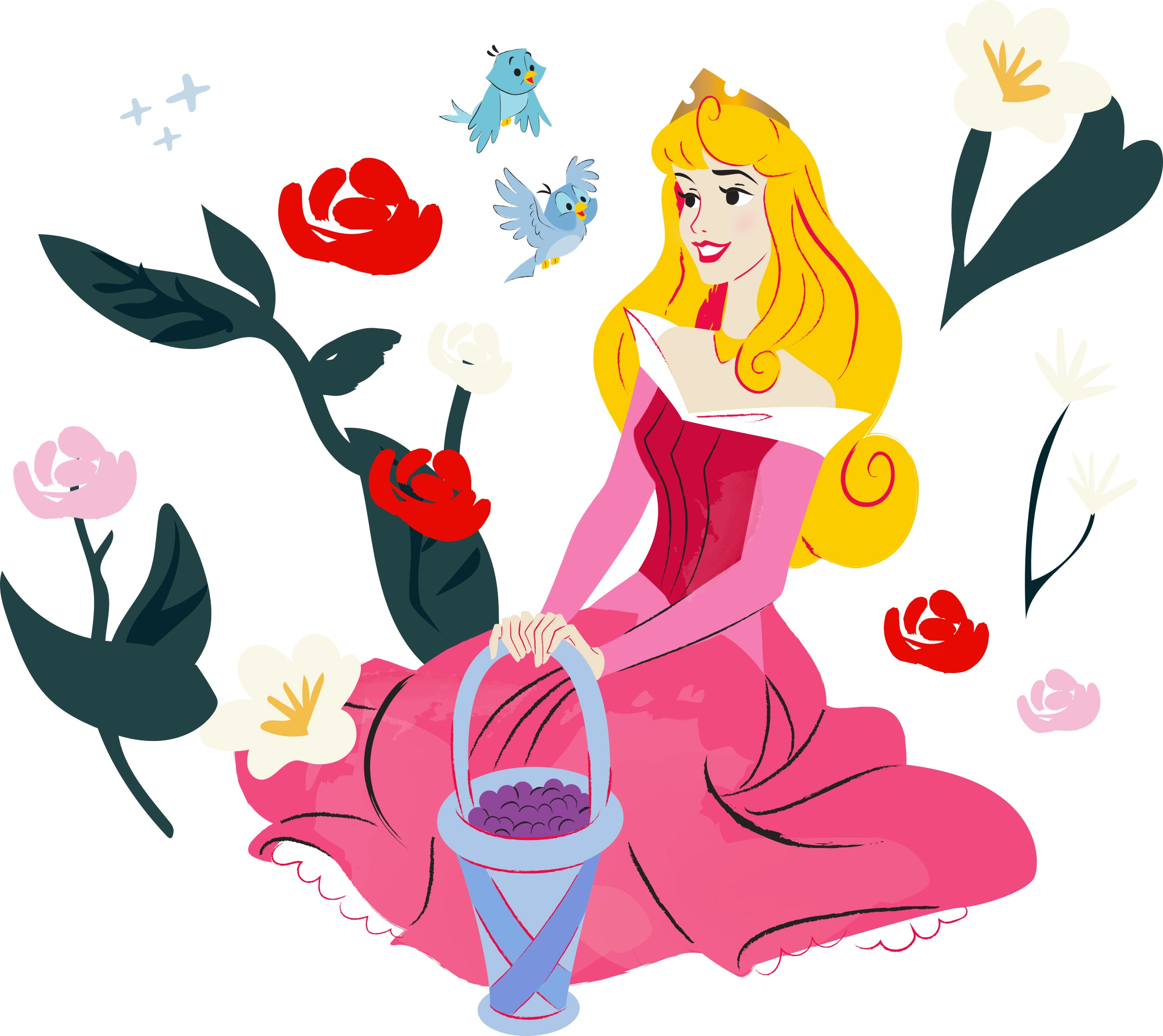 Aurora Sleeping Beauty Disney Princess 3D Wall Sticker Decal