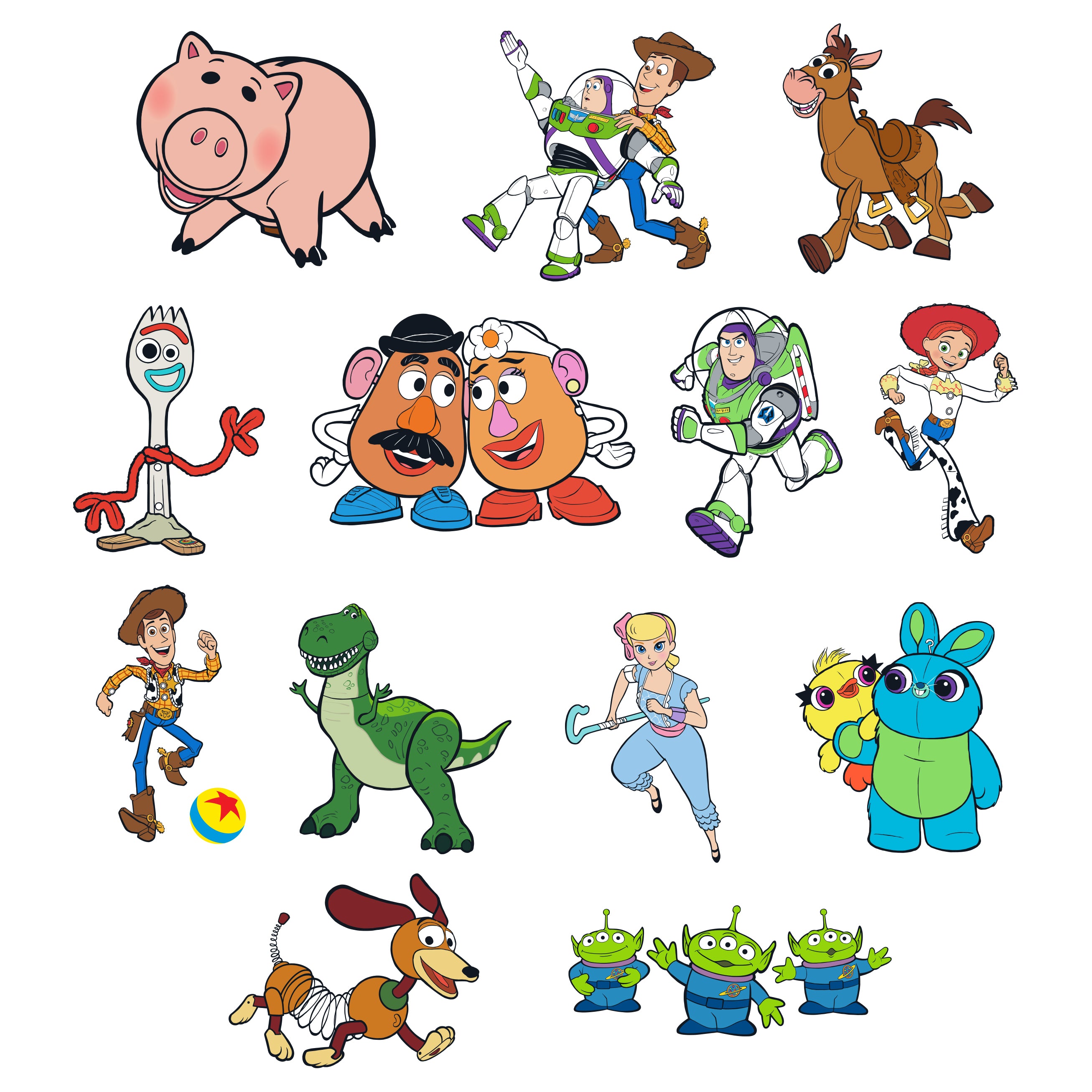 Toy Story Characters Set Wall Sticker Decal