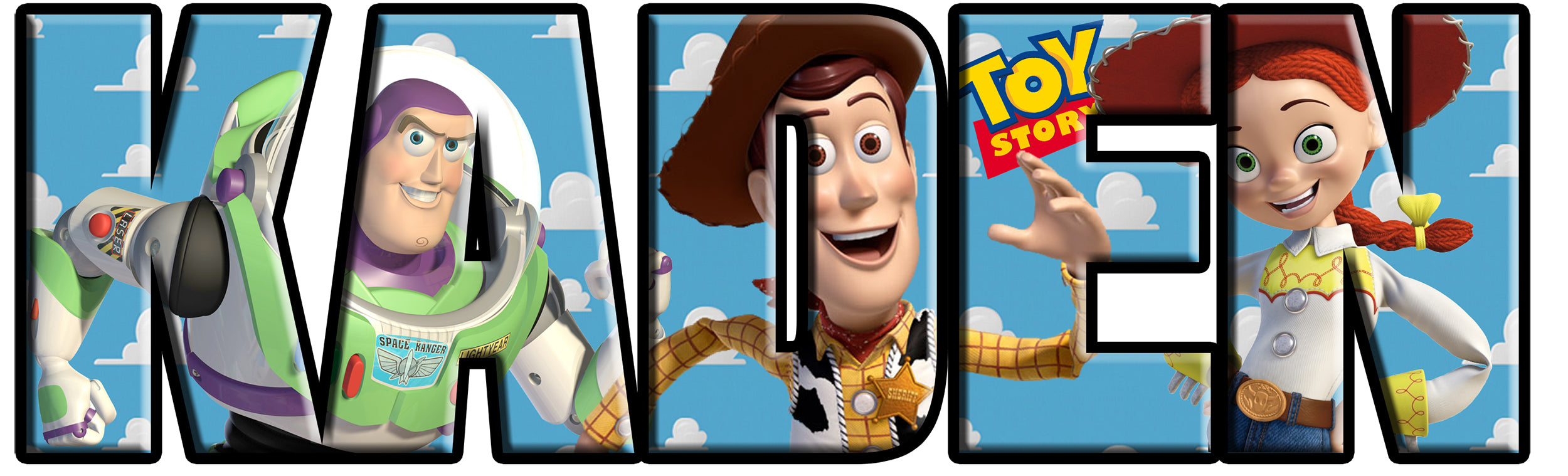 Toy Story Personalized Name Wall Sticker Removable Decal Custom Decor Art TYS07