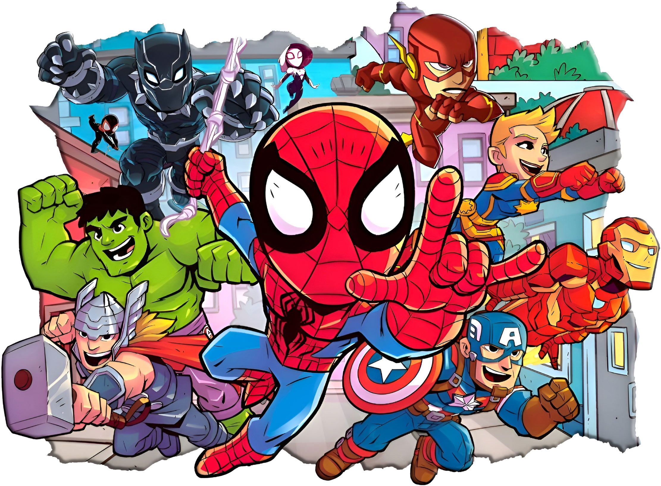 Marvel Avengers Superhero 3D Iceberg Wall Illusion Decal Wall Sticker AVG20