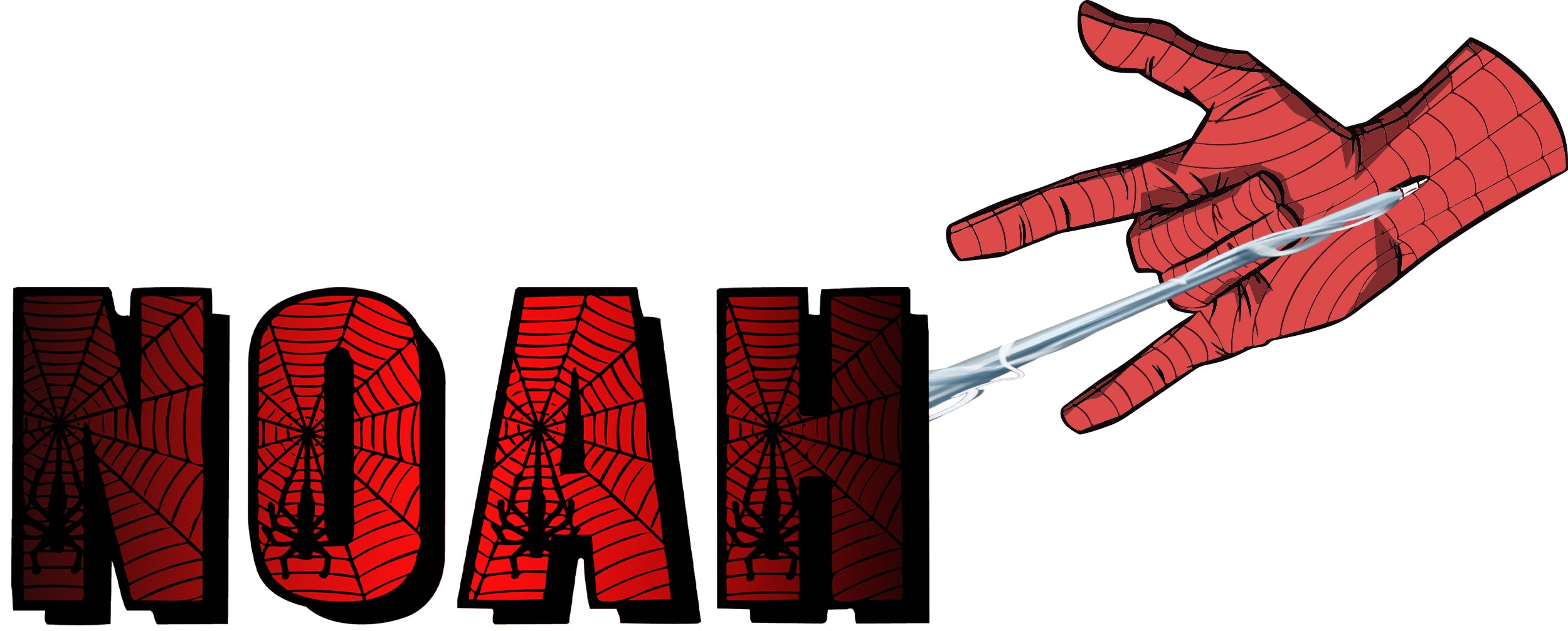Spider Man Web Personalized Custom Name Wall Sticker Decal