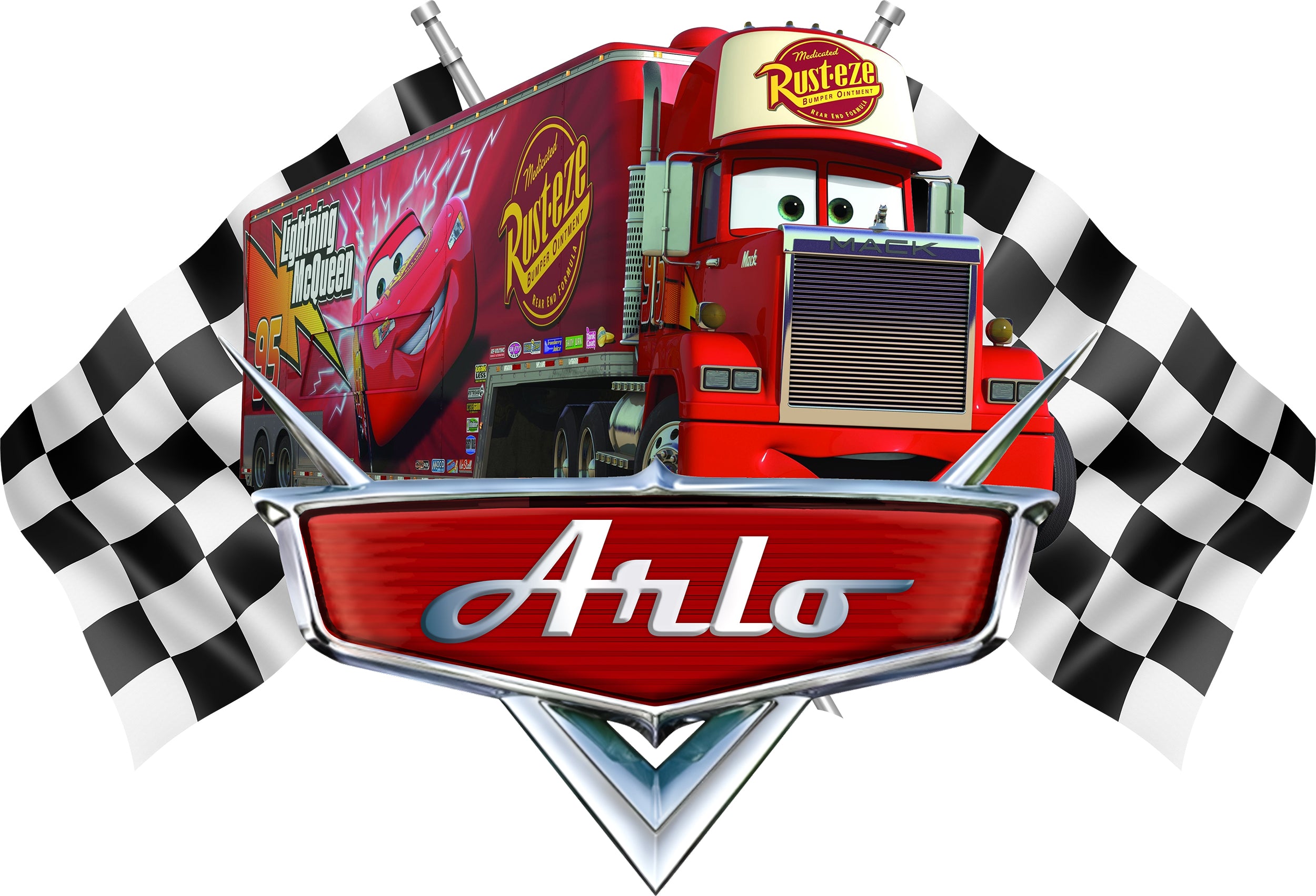 Disney Cars Mack Personalized Name Wall Sticker Removable Decal Custom CMO13