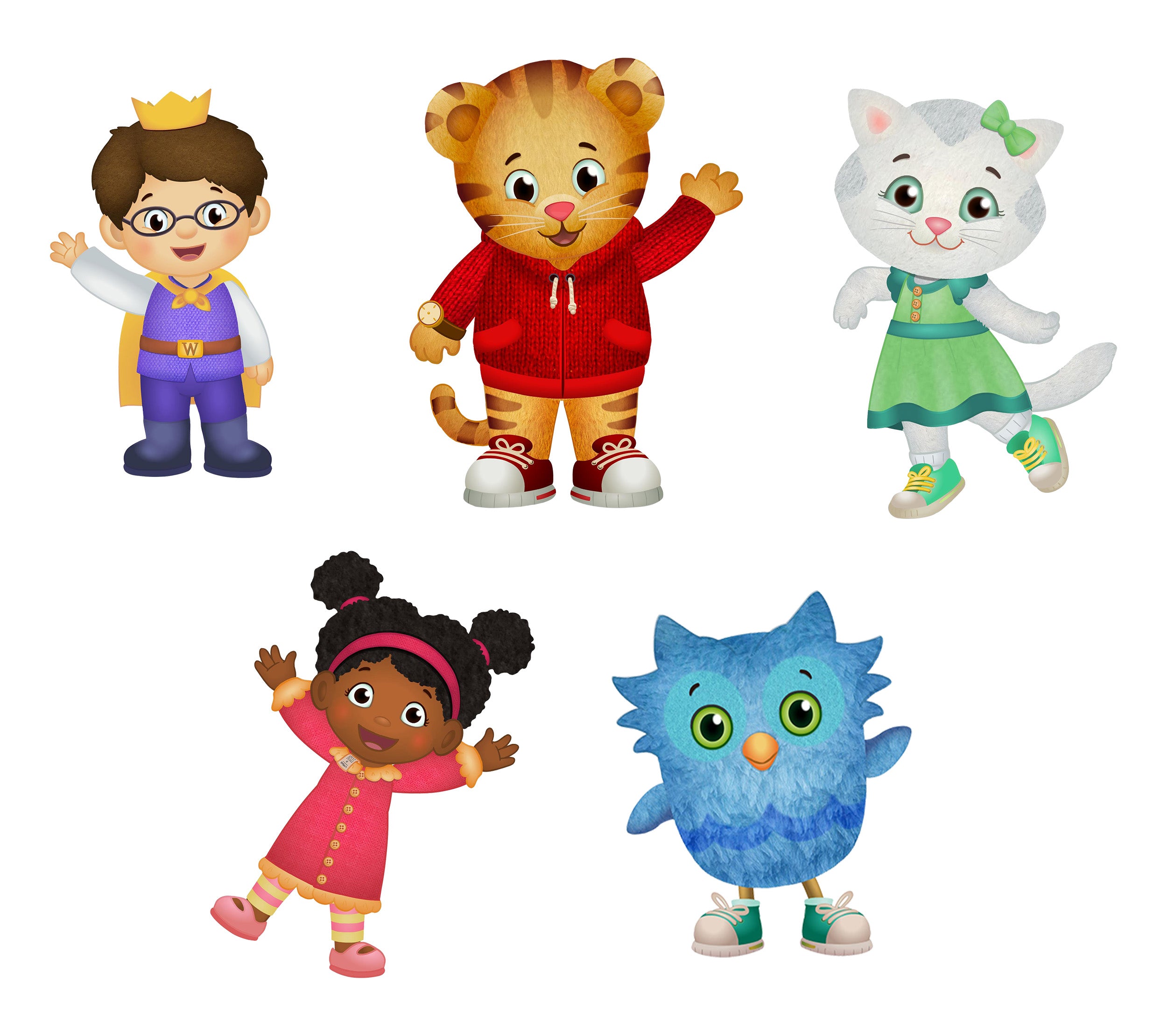 Daniel Tiger's Neighborhood 5 Characters Set Wall Sticker Decal Kids Decor Art DT01