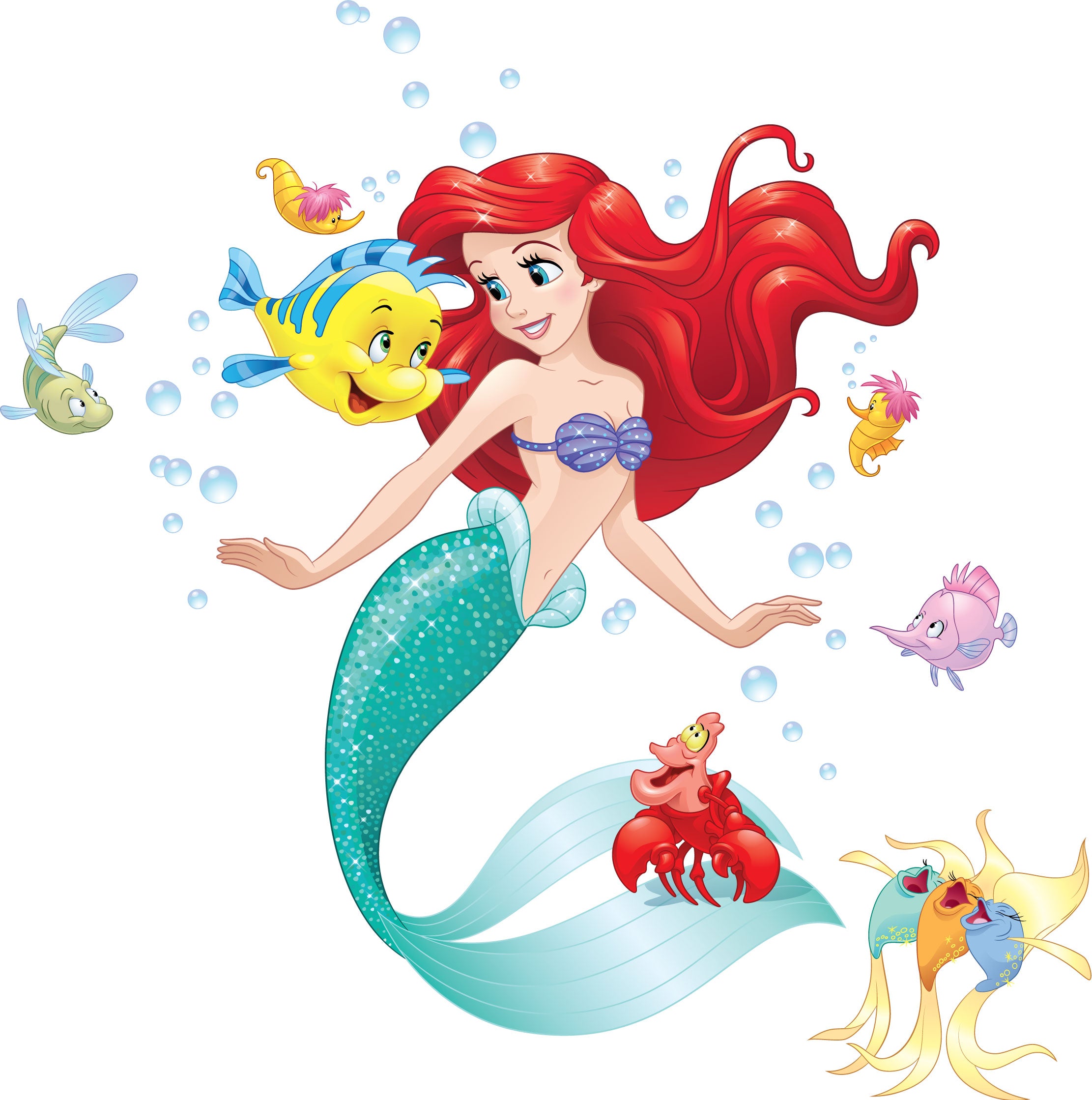 Ariel Disney Princess Wall Decal Wall Sticker Kids Room Wall Art AR13