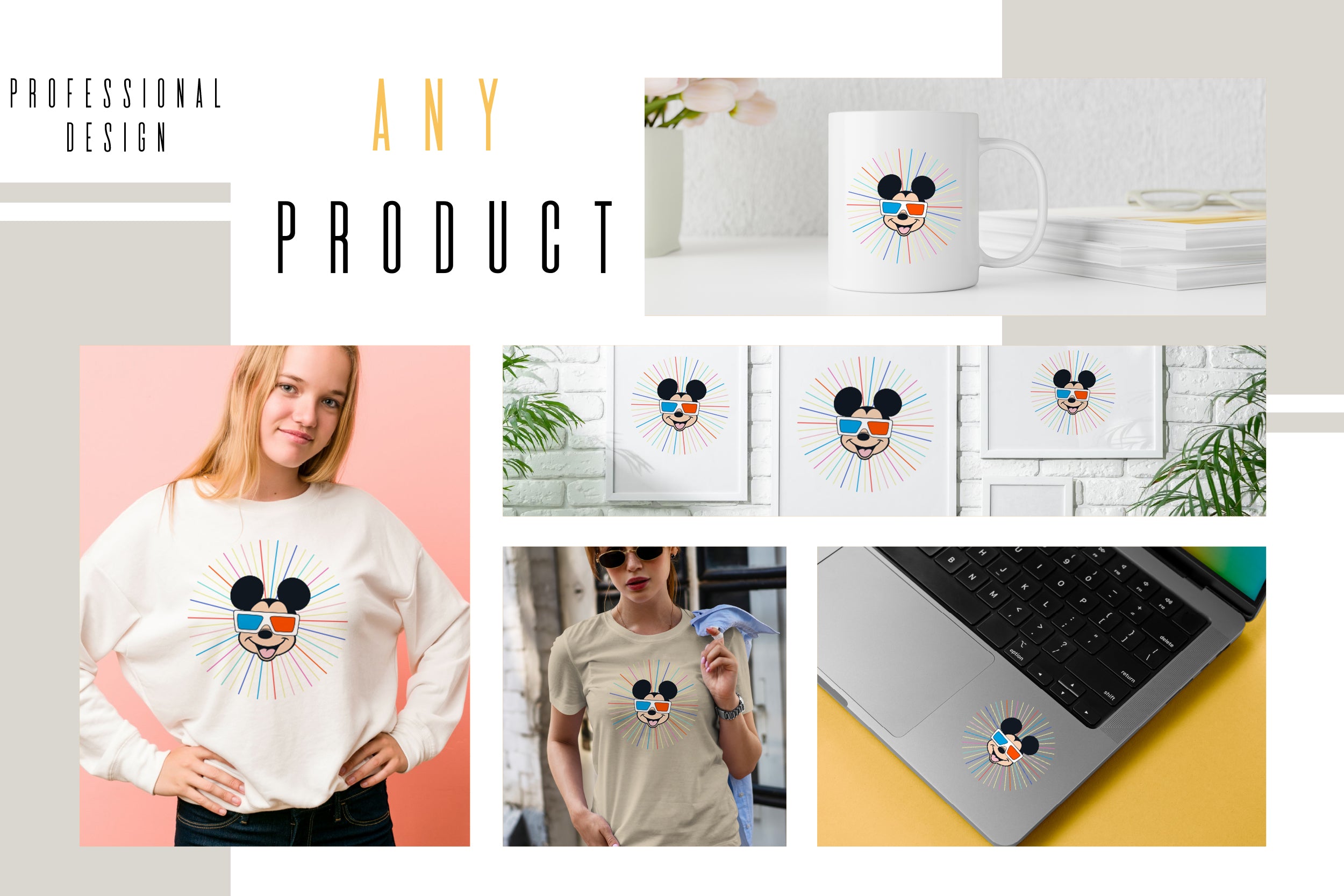 Mickey Mouse Premium Layered SVG Vector for Cricut and Silhouette Digital File Download