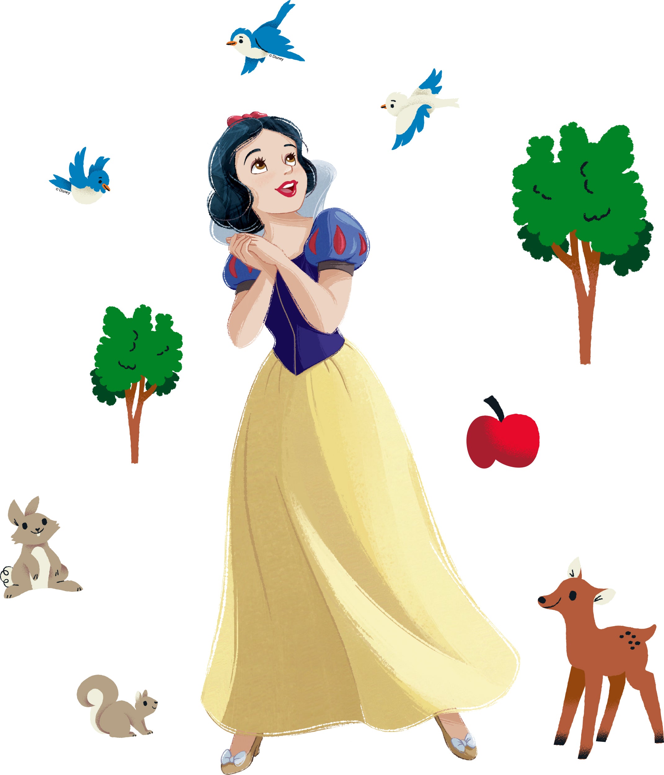 Snow White Disney Princess 3D Wall Sticker Decal Home Decor Wall Art