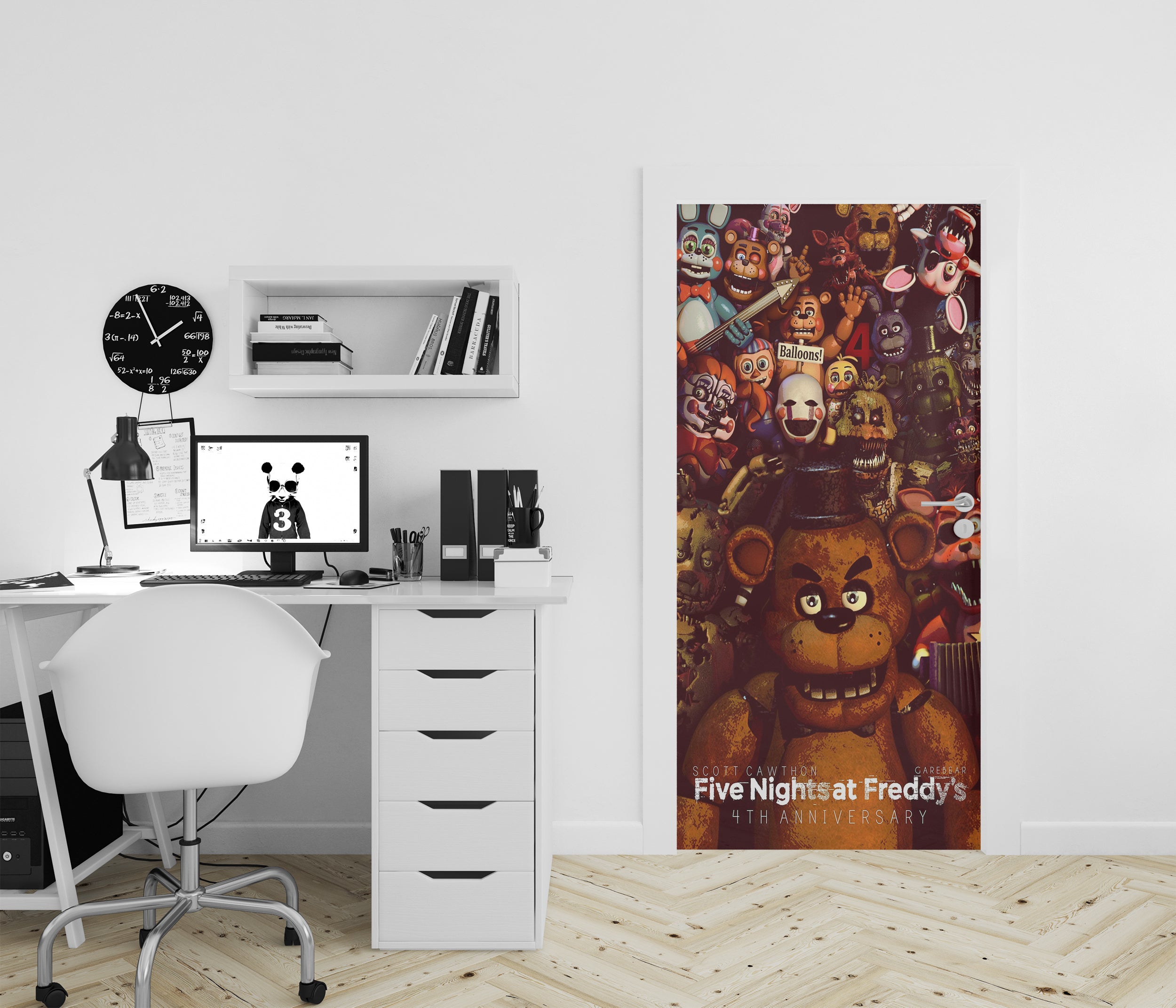 Five Nights At Freddy's Personalized DOOR Wallpaper Decal Removable Sticker FN09