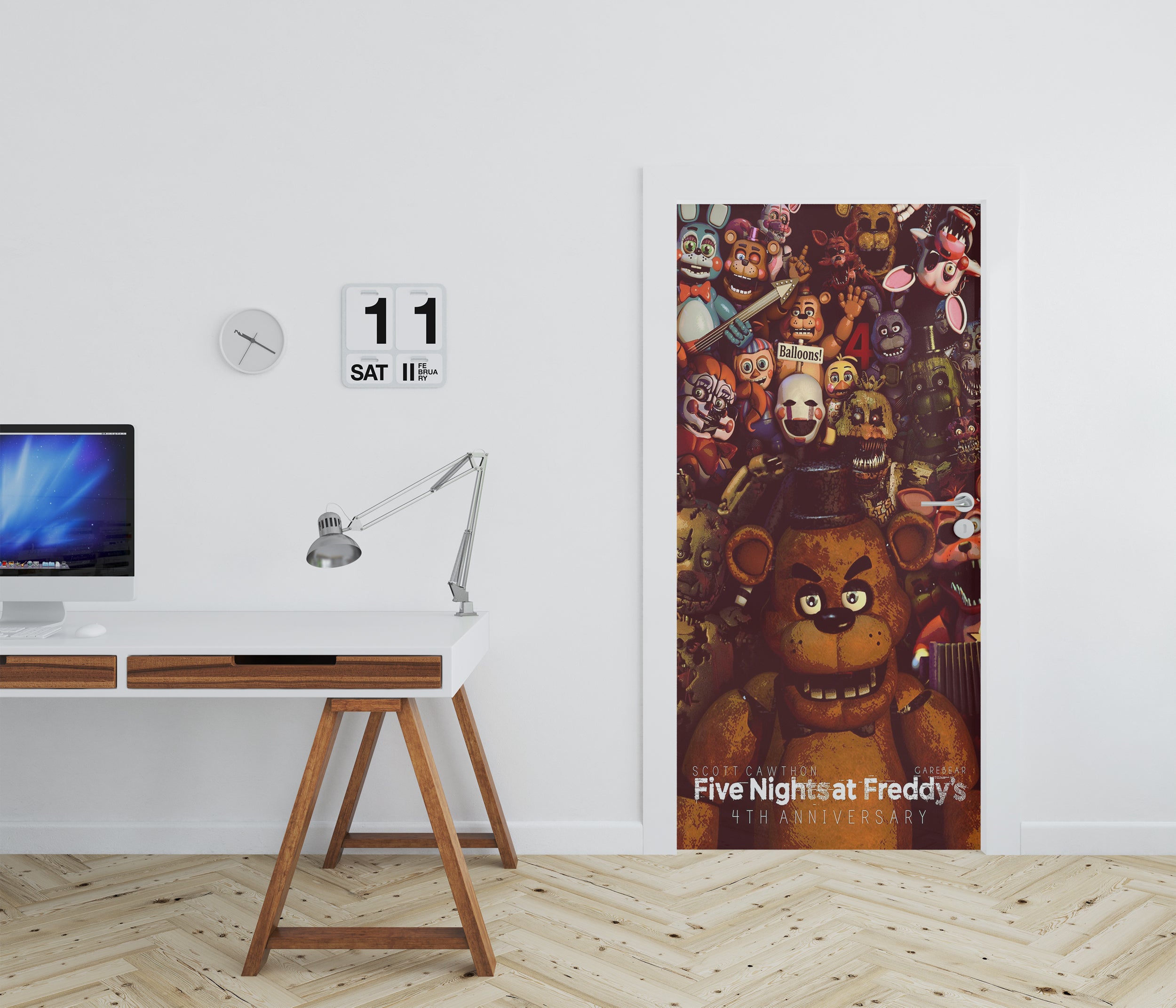 Five Nights At Freddy's Personalized DOOR Wallpaper Decal Removable Sticker FN09