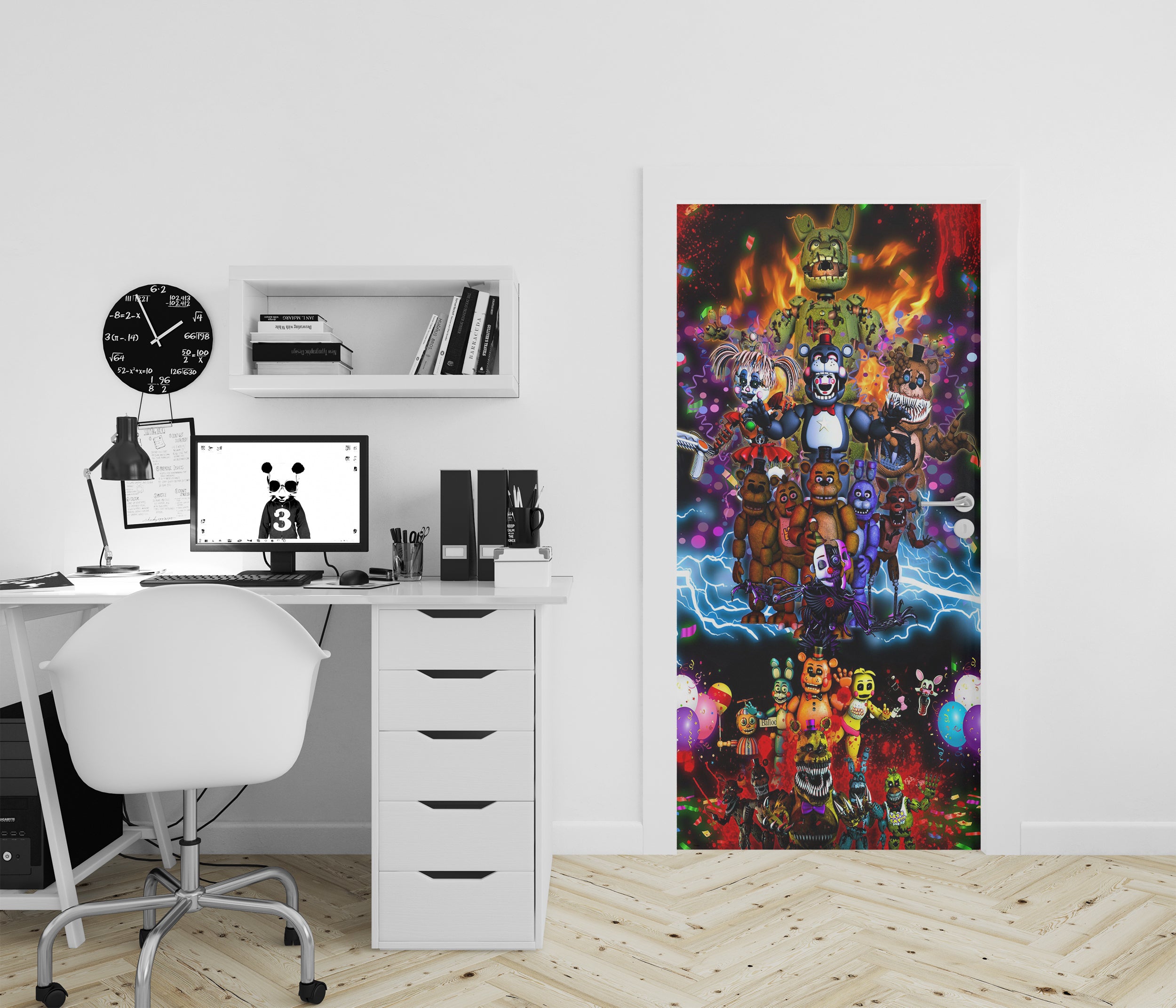 Five Nights At Freddy's Personalized DOOR Wallpaper Decal Removable Sticker FN11