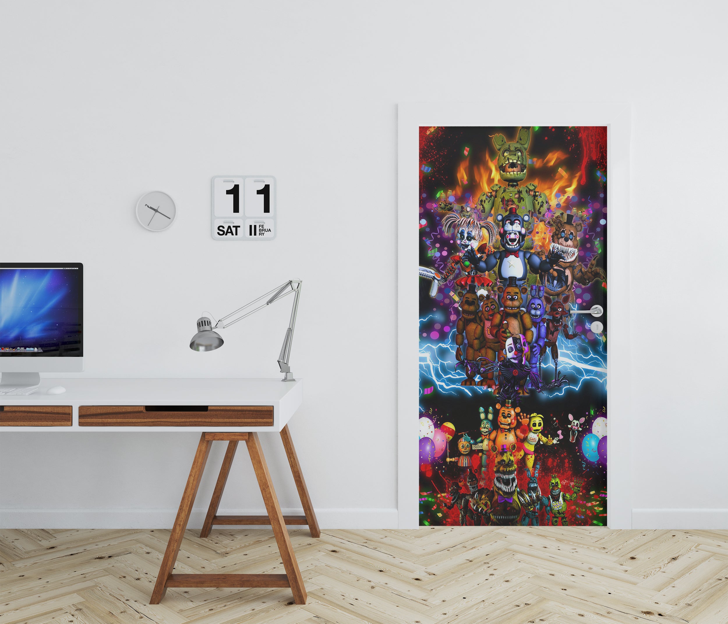 Five Nights At Freddy's Personalized DOOR Wallpaper Decal Removable Sticker FN11