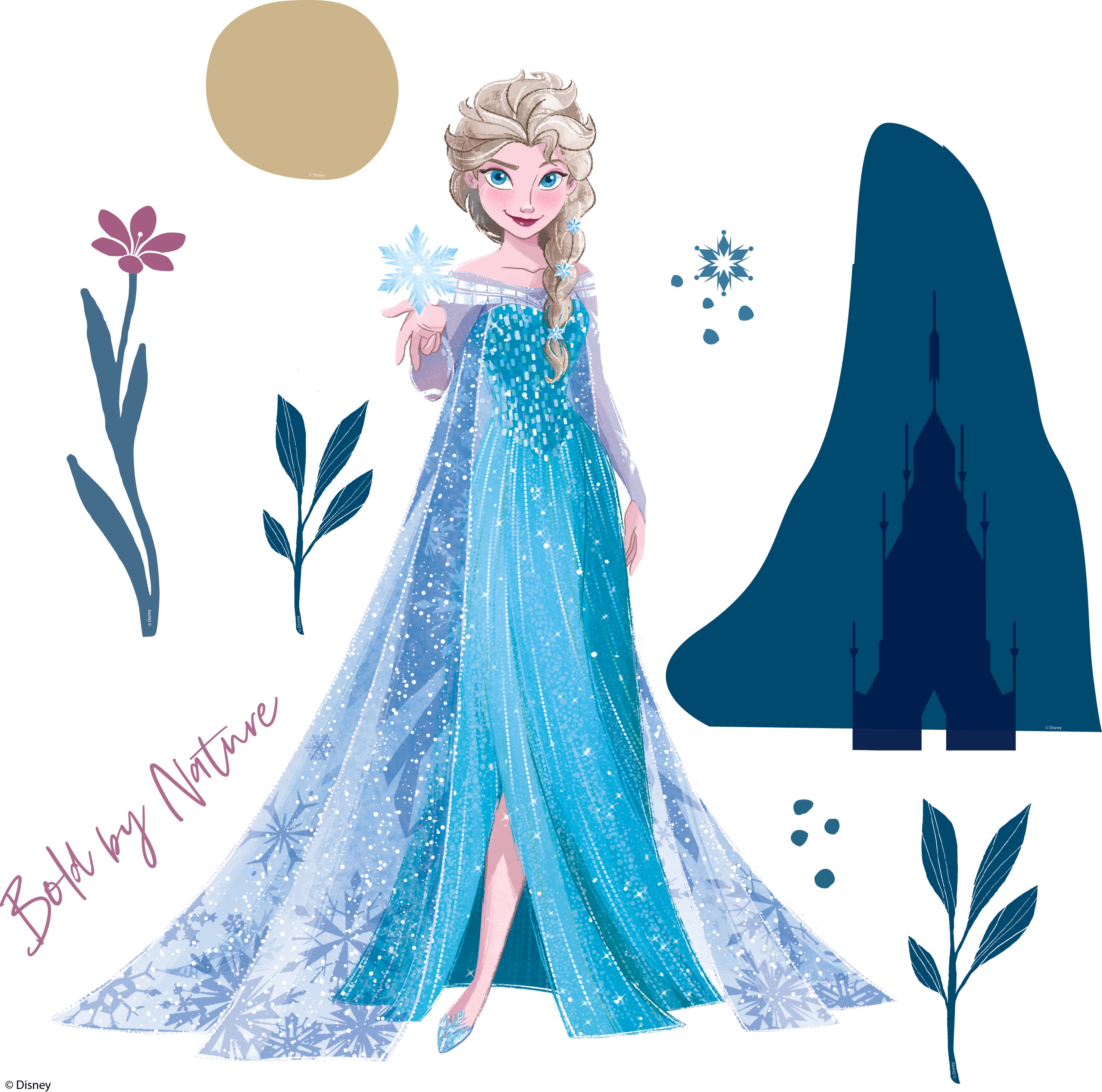 Elsa Frozen Disney Princess 3D Wall Sticker Decal Home Decor Wall Art