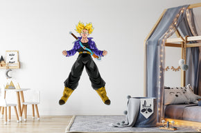 Future Trunks Dragon Ball Z Wall Decal Wall Sticker Kids Room Wall Art Mural
