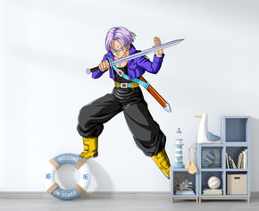 Future Trunks Dragon Ball Z Wall Decal Wall Sticker Kids Room Wall Art Mural