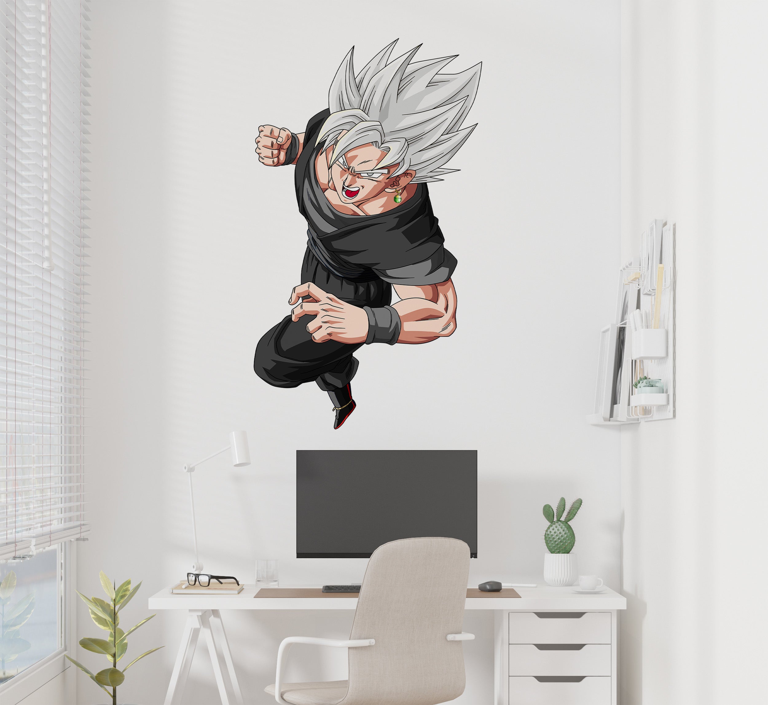 Black Goku Dragon Ball Z Wall Decal Wall Sticker Kids Room Wall Art Mural