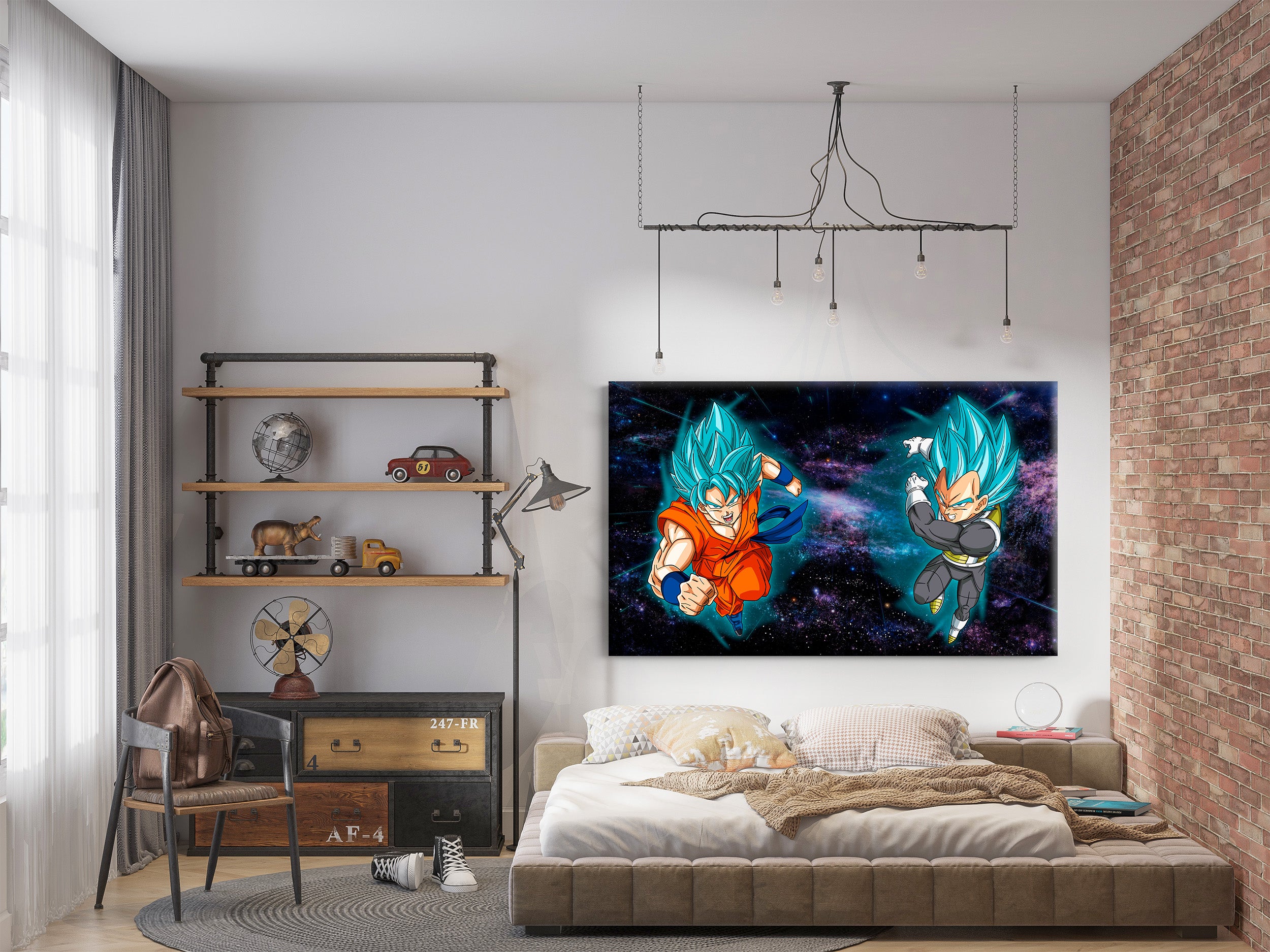 Son Goku & Vegeta Dragon Ball Z Canvas Print Wall Art Wall Decor Giclee