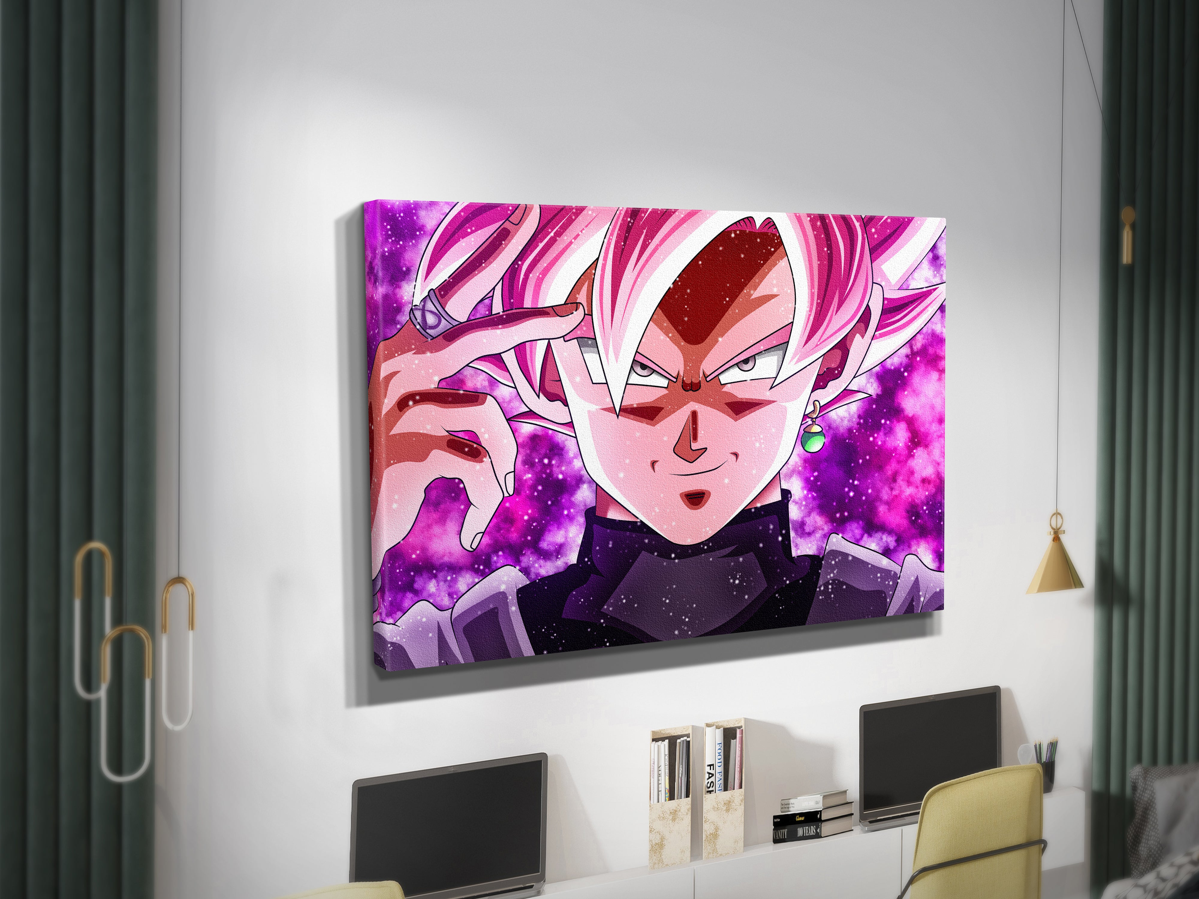 Black Goku Dragon Ball Z Canvas Print Wall Art Wall Decor Giclee