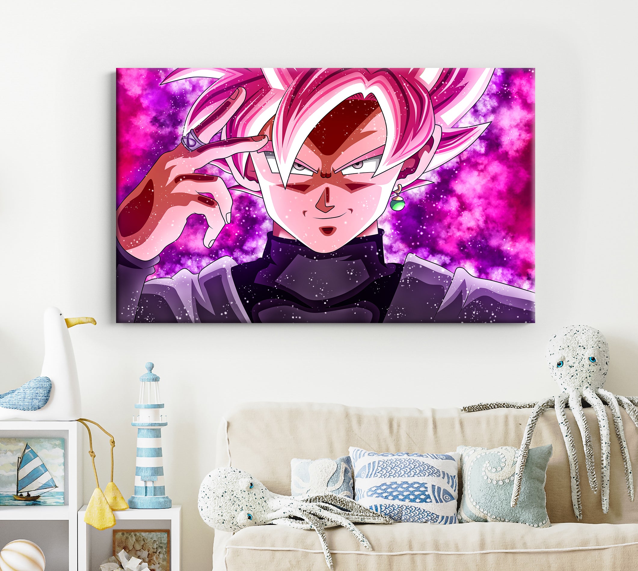 Black Goku Dragon Ball Z Canvas Print Wall Art Wall Decor Giclee