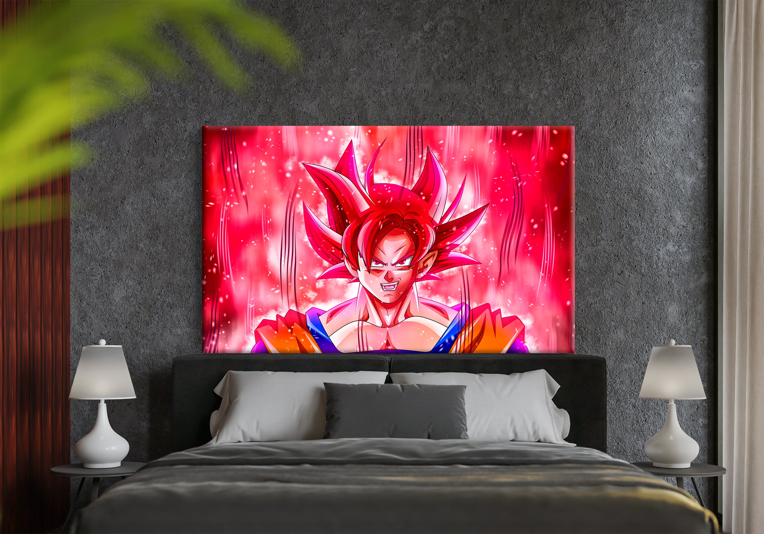Son Goku Red Dragon Ball Z Canvas Print Wall Art Wall Decor Giclee
