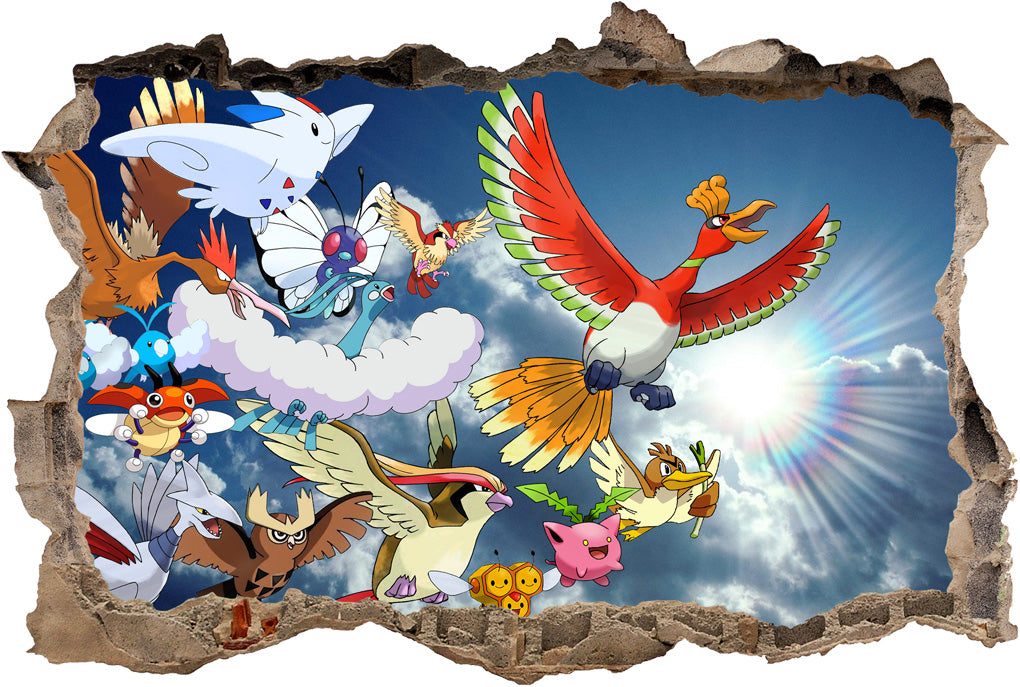 Pokemon Wall Decal Removable Sticker Wall Art Decor Mural H210