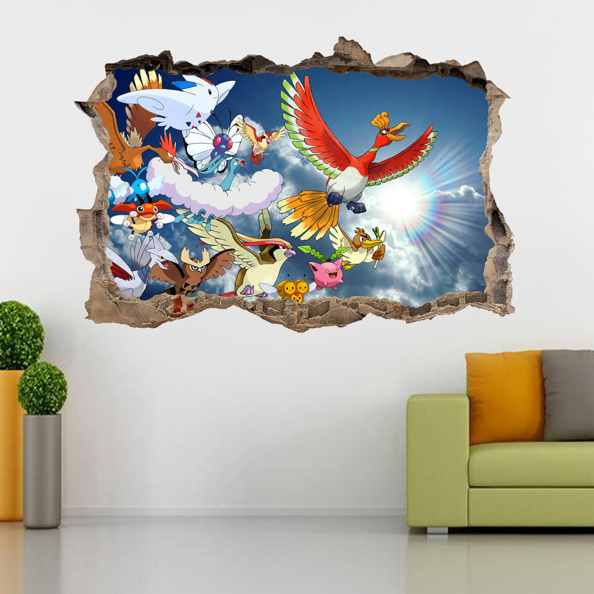Pokemon Wall Decal Removable Sticker Wall Art Decor Mural H210