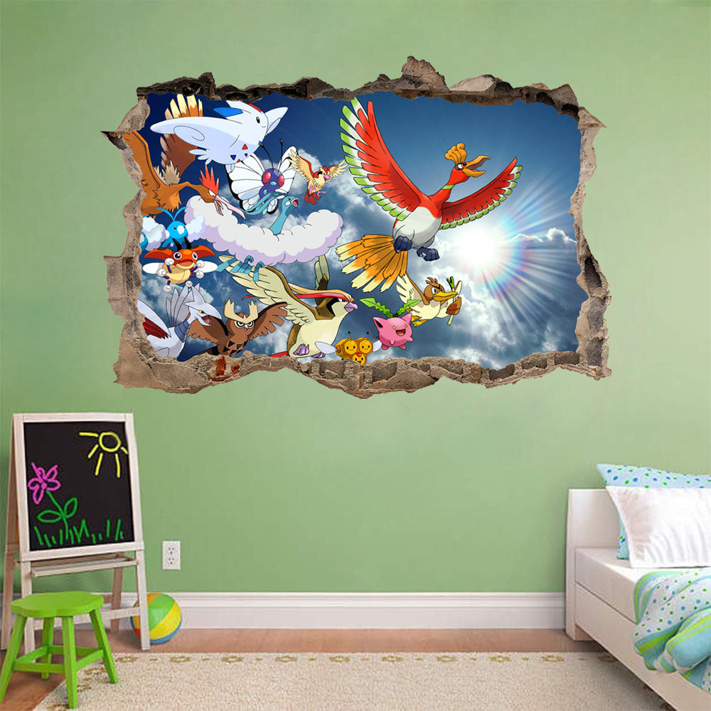 Pokemon Wall Decal Removable Sticker Wall Art Decor Mural H210