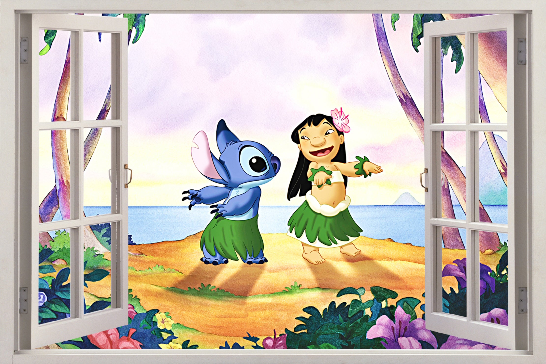 Stitch 3D Window Wall Sticker Removable Decal Home Decor Mural Wall Art H348