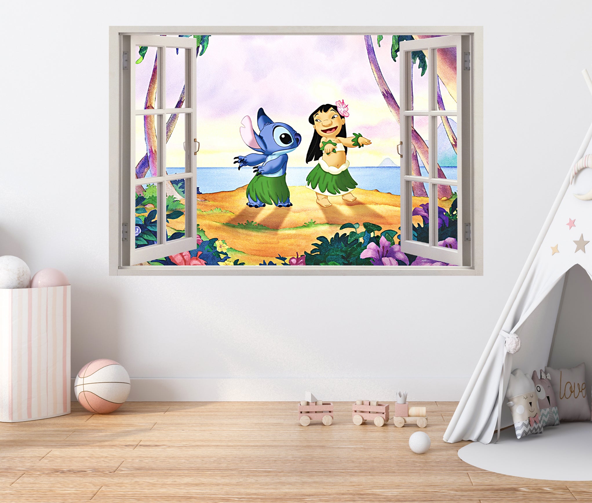 Stitch 3D Window Wall Sticker Removable Decal Home Decor Mural Wall Art H348