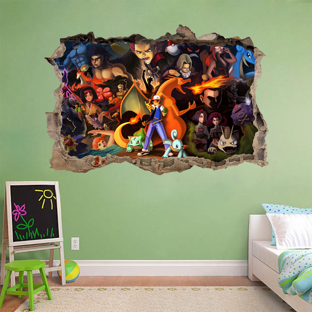 Pokemon Wall Decal Removable Sticker Wall Art Decor Mural H708