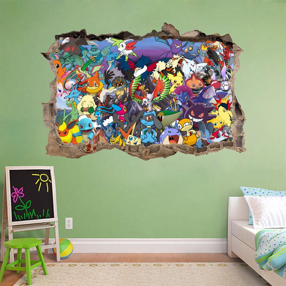 Pokemon Wall Decal Removable Sticker Wall Art Decor Mural H709