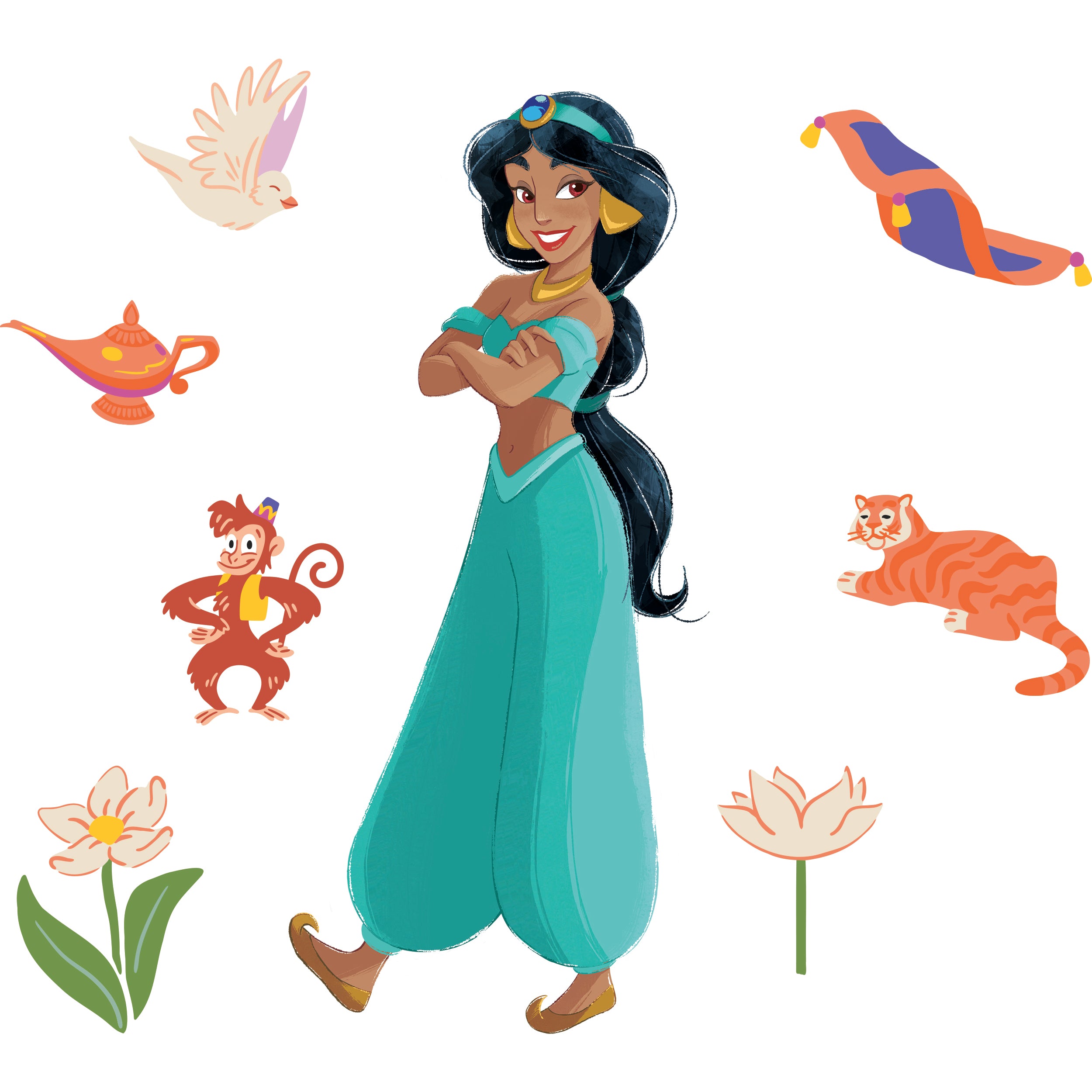 Jasmine Disney Princess 3D Wall Sticker Decal Home Decor Wall Art