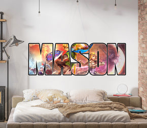 Link Personalized Name Wall Sticker Removable Decal Custom Decor Art LZ05