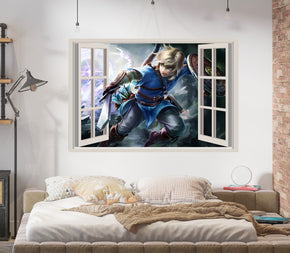 Link Legend Of Zelda 3D Window Wall Decal Removable Sticker Art Decor Mural LZ10