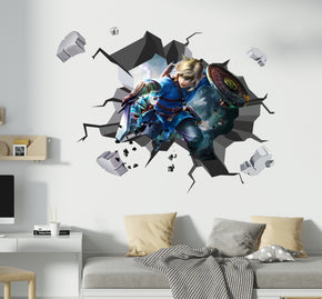 Link Legend Of Zelda 3D Explosion Wall Sticker Decal Decor Mural Art LZ03