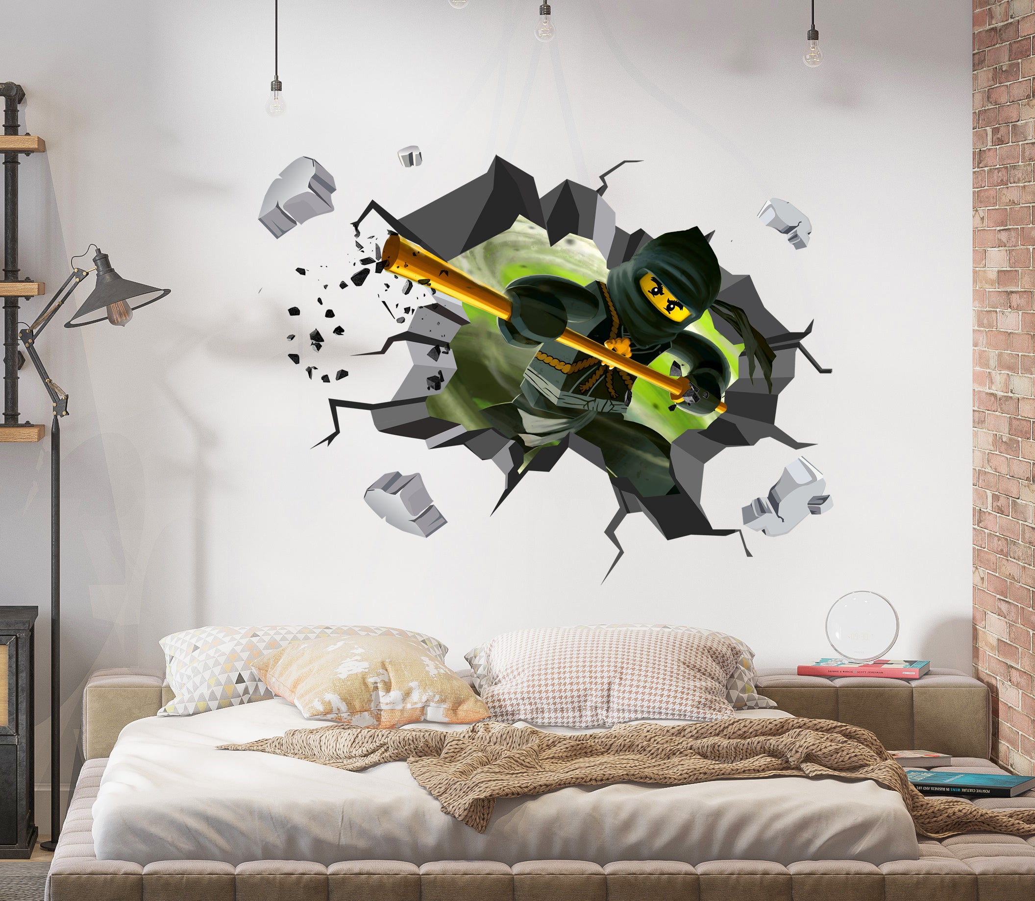 Lego Ninjago 3D Explosion Effect Wall Sticker Decal Home Decor Mural Art LG06