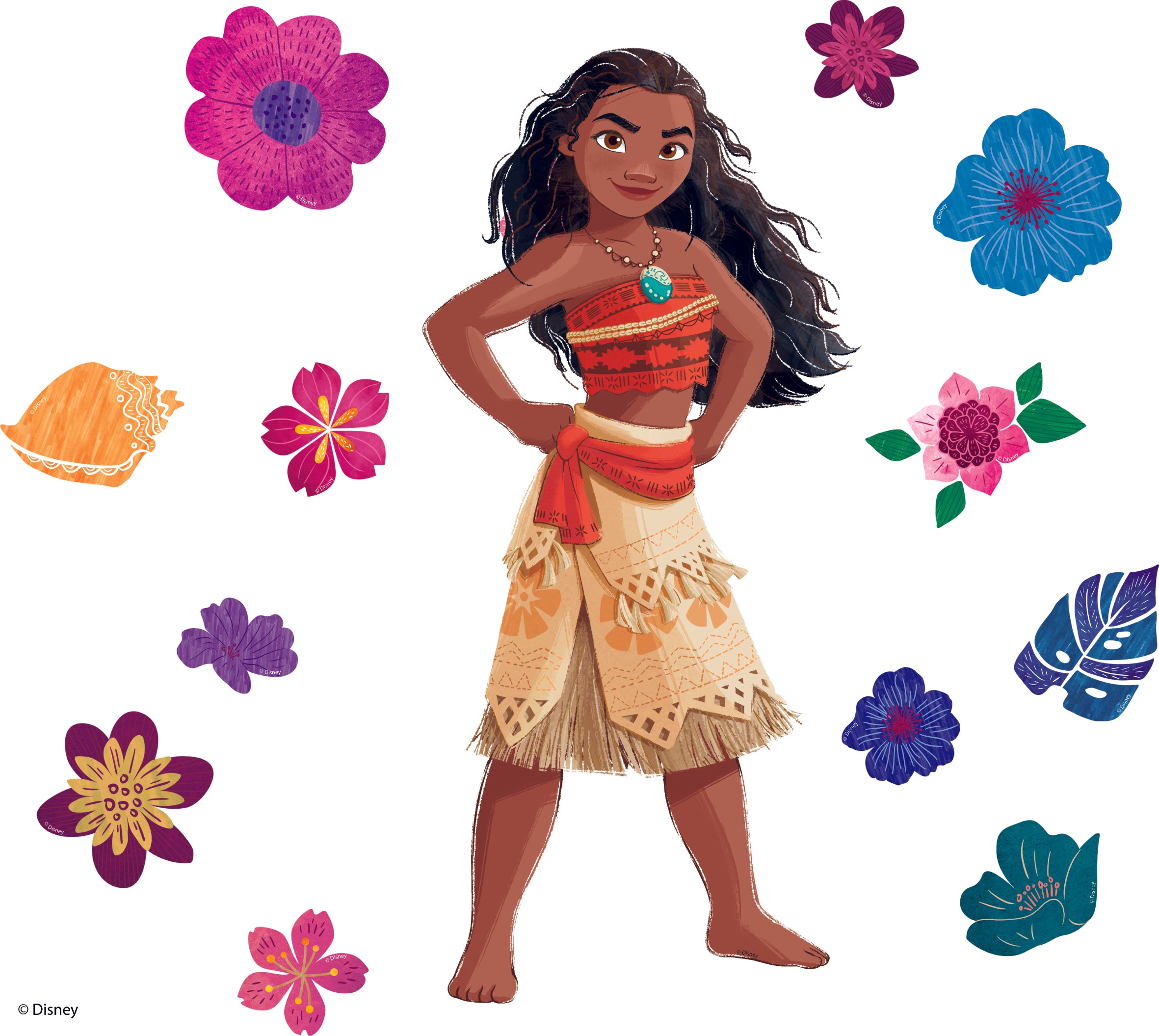 Moana Disney Princess 3D Wall Sticker Decal Home Decor Wall Art
