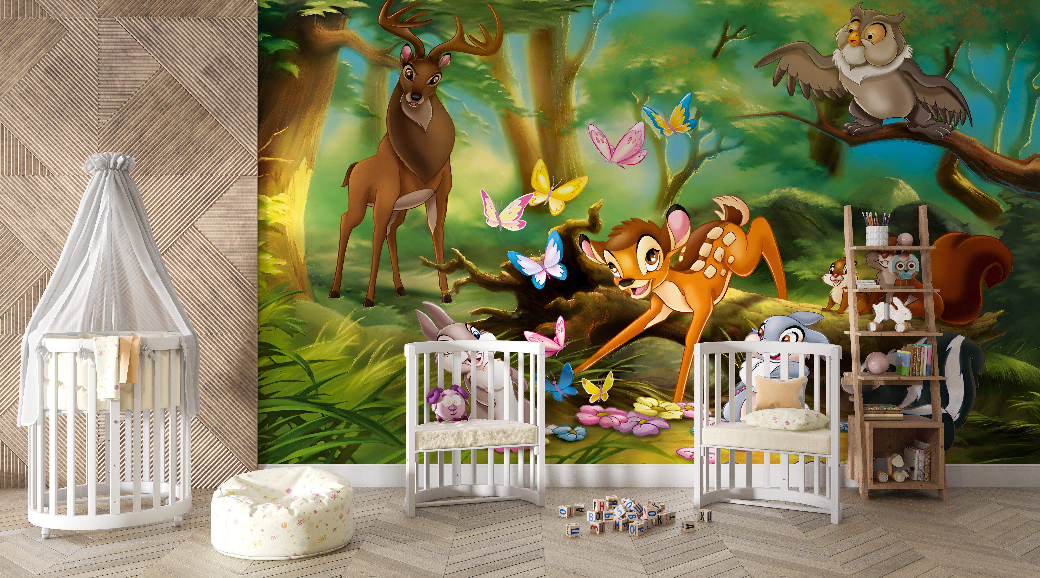 Bambi Self-Adhesive Removable Wallpaper Mural Home Wall Art Decor WP4