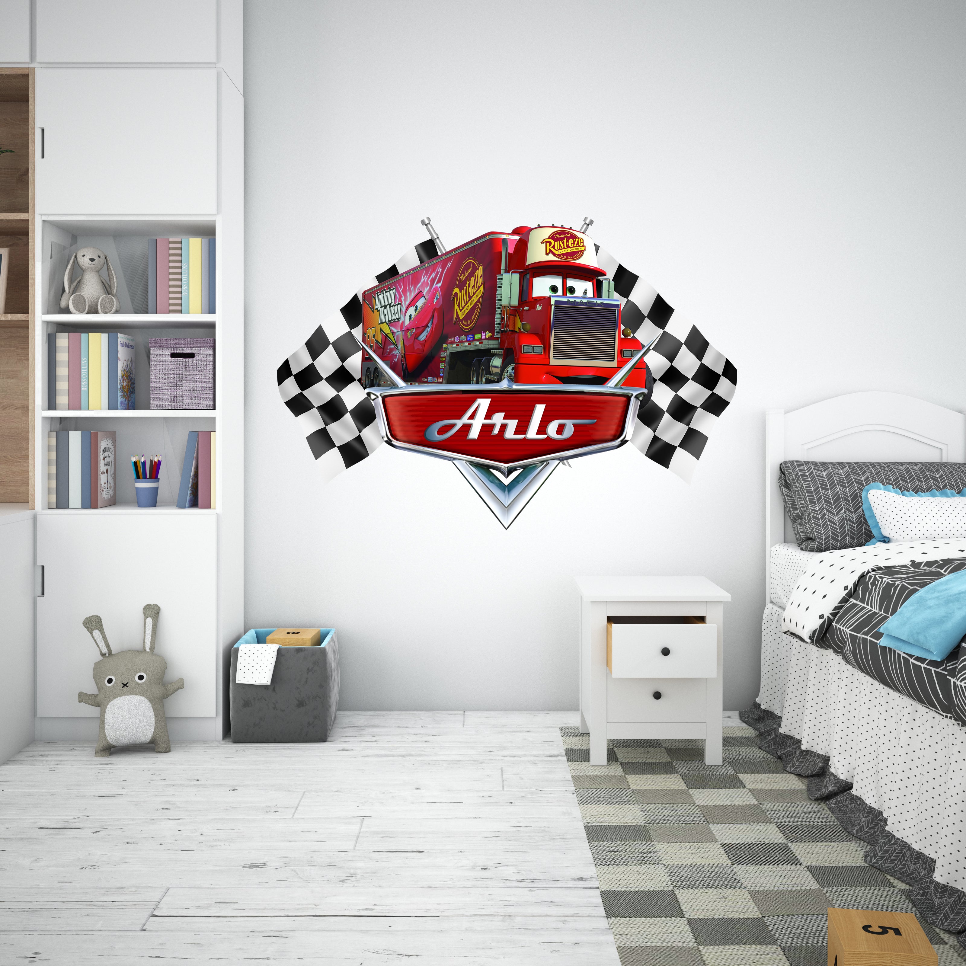 Disney Cars Mack Personalized Name Wall Sticker Removable Decal Custom CMO13