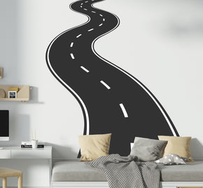 Road Highway Wall Decal Sticker Kids Room Art Mural Track Route Racing OR42