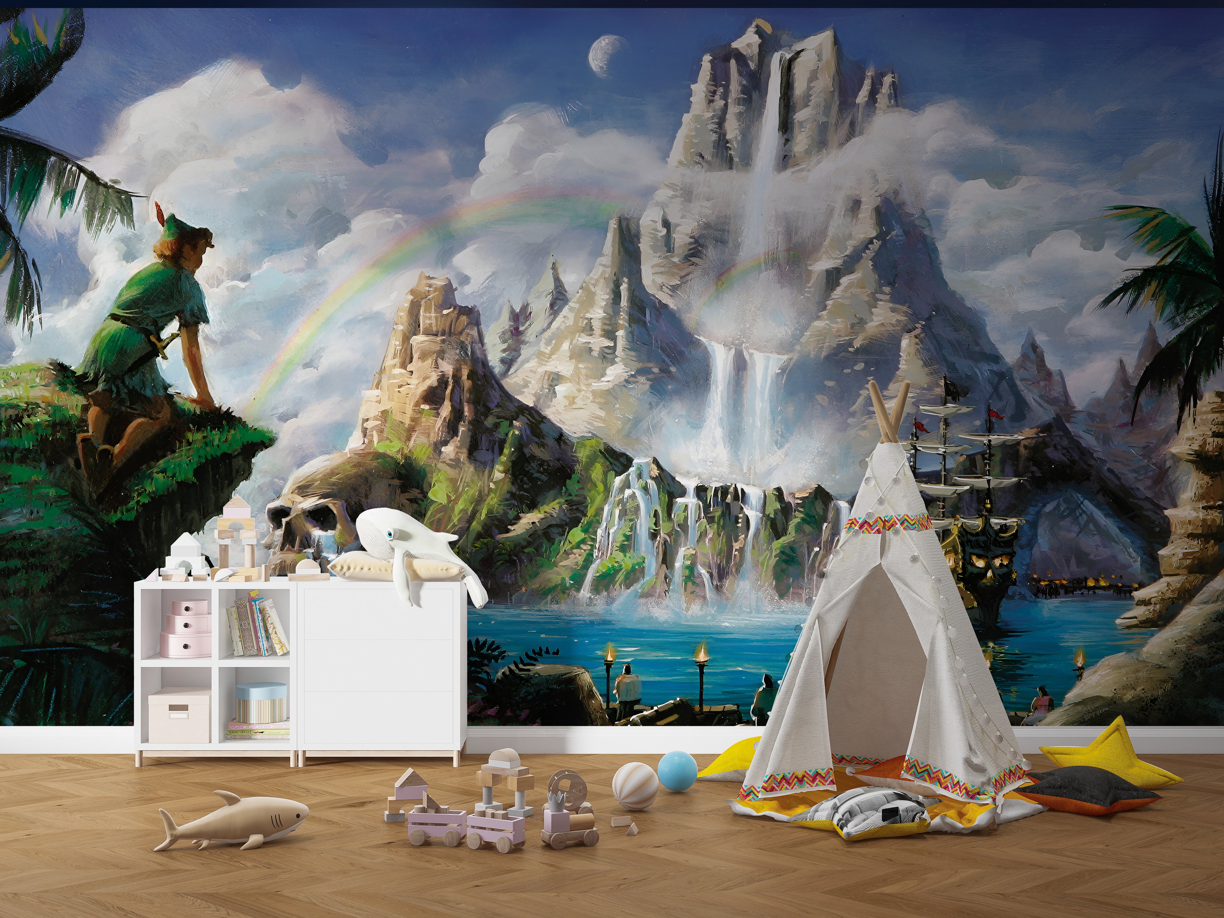Peter Pan Self-Adhesive Wallpaper Mural Home Wall Art Decor WP34